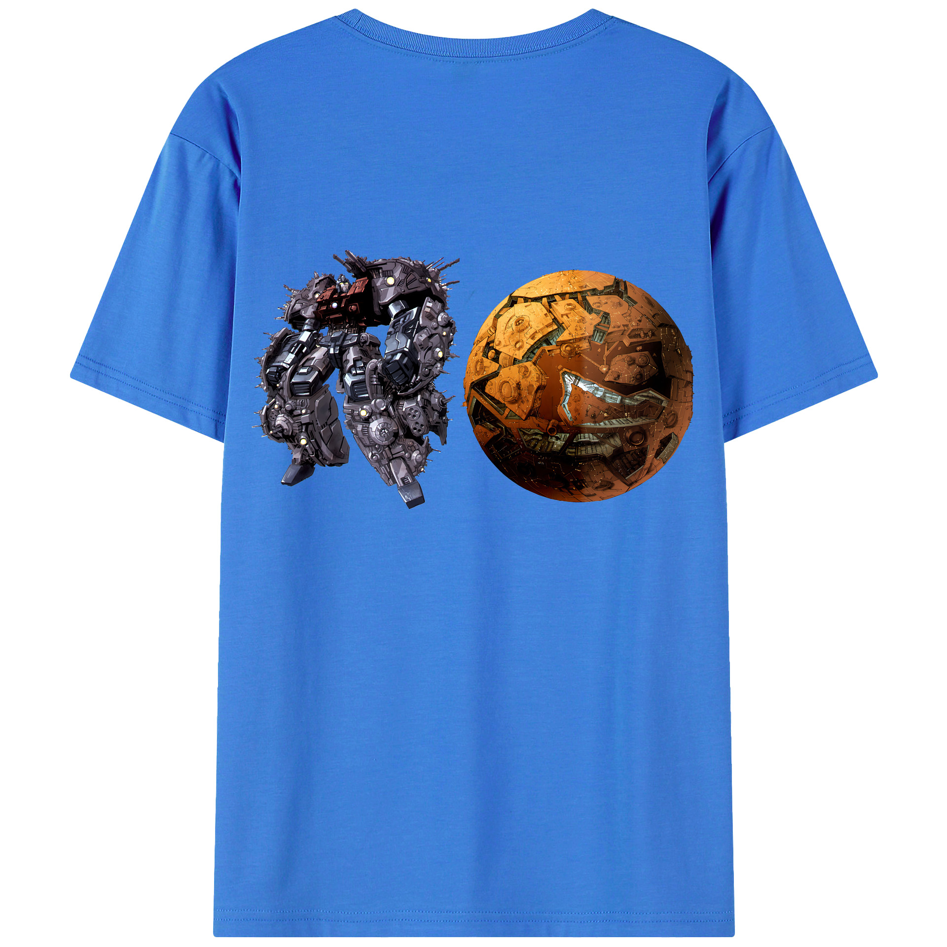（画像用） Transformers トランスフォーマー 綿100％半袖Tシャツ（背面プリント）