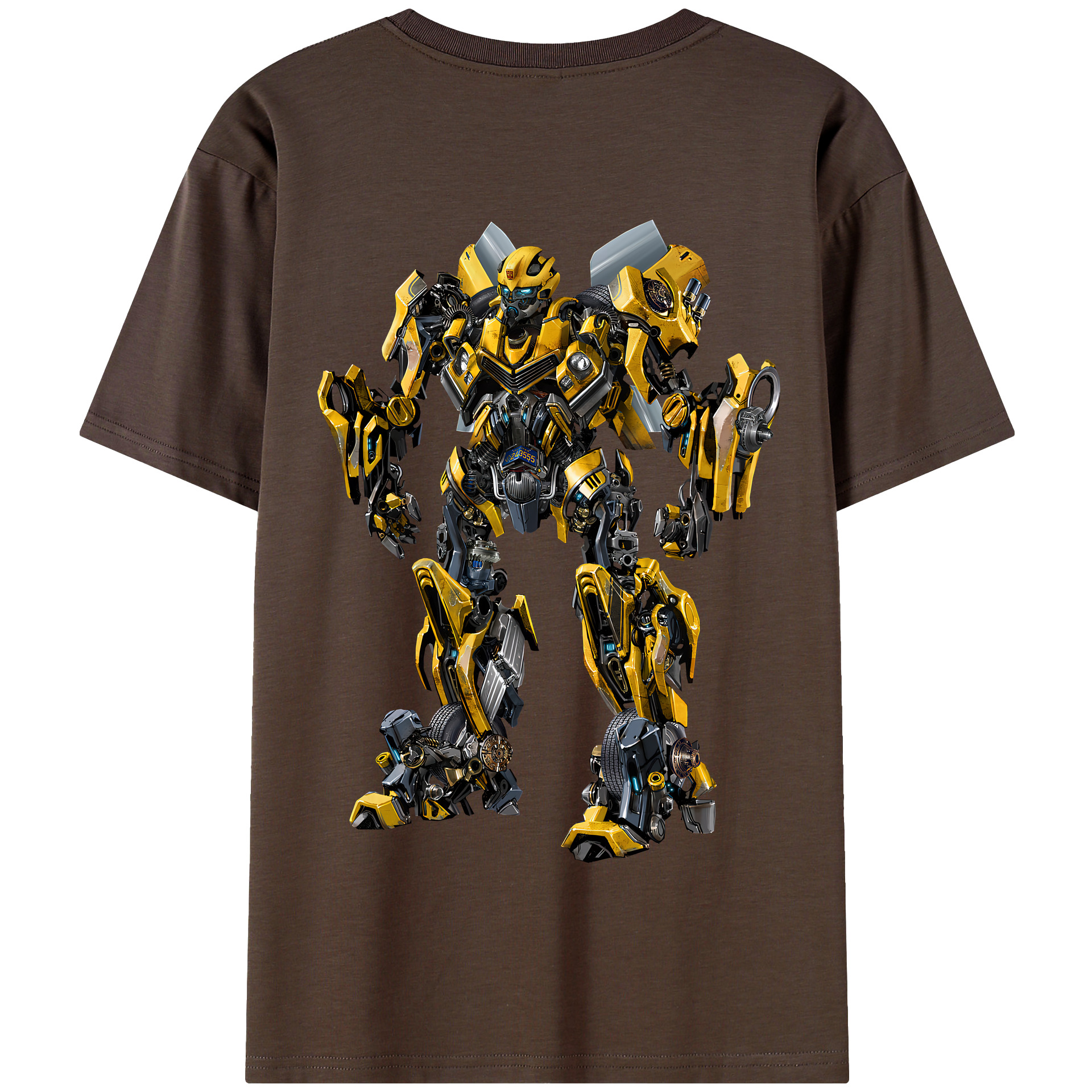 （画像用） Transformers トランスフォーマー 綿100％半袖Tシャツ（背面プリント）