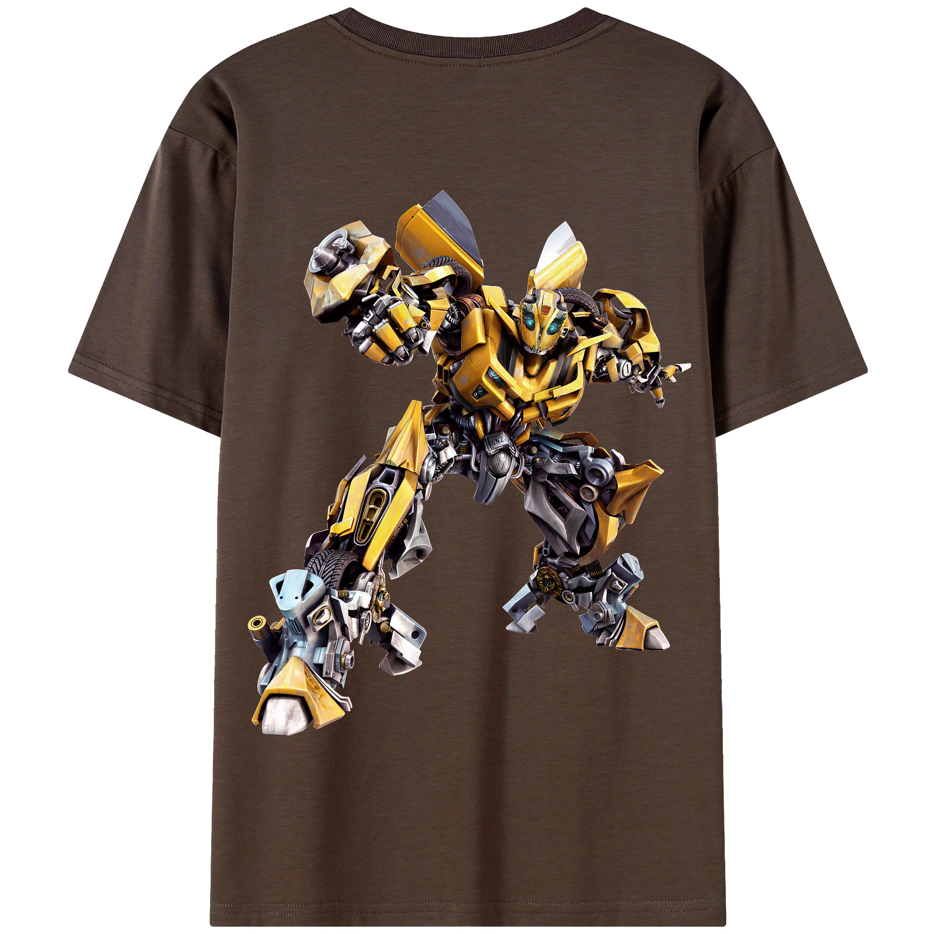 （画像用） Transformers トランスフォーマー 綿100％半袖Tシャツ（背面プリント）