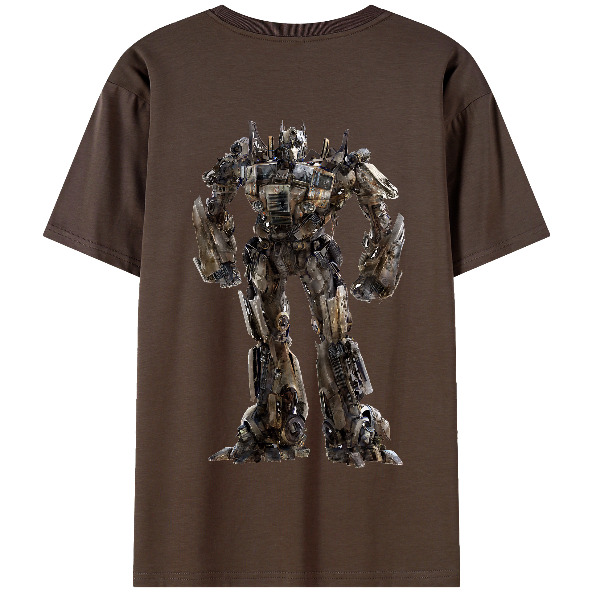 （画像用） Transformers トランスフォーマー 綿100％半袖Tシャツ（背面プリント）