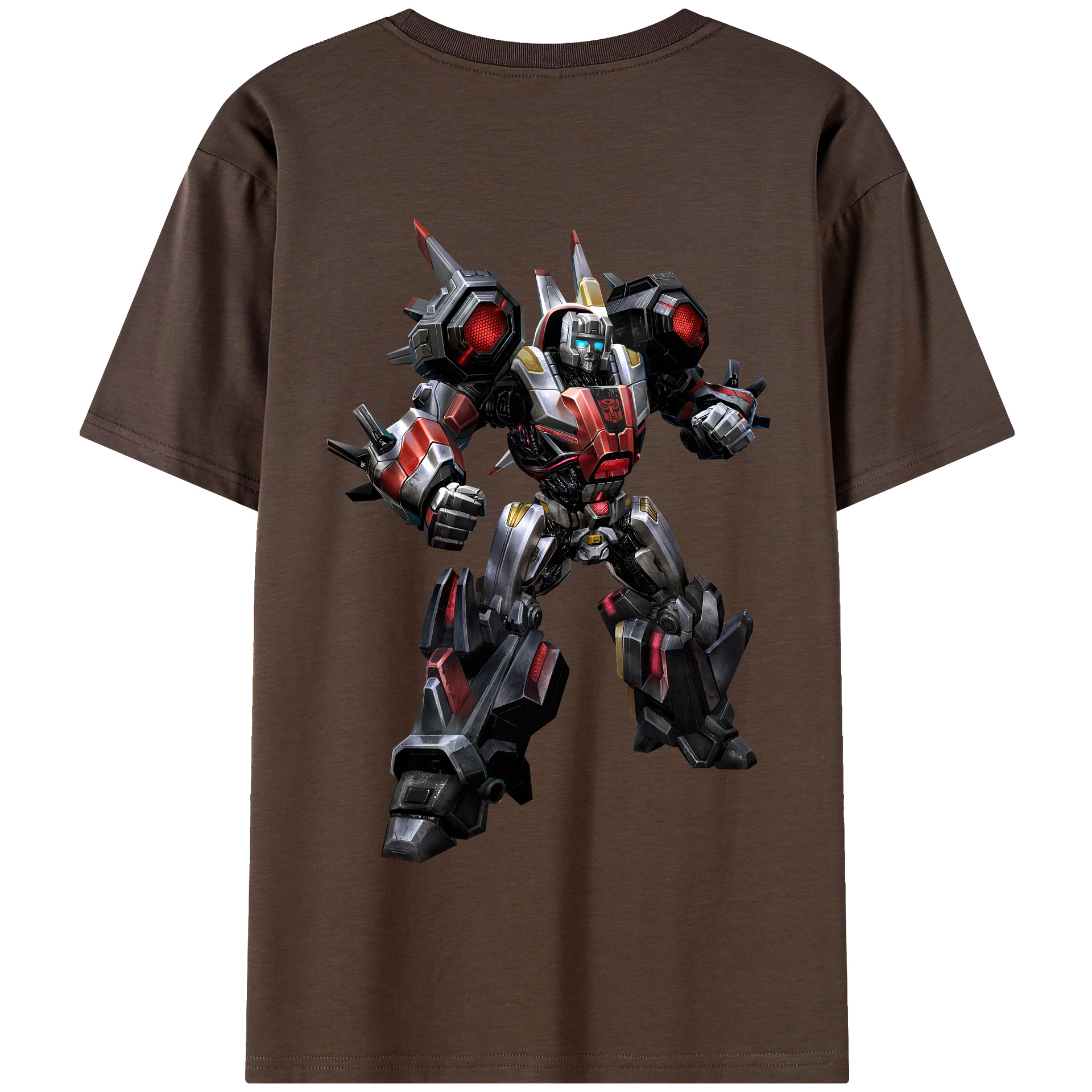 （画像用） Transformers トランスフォーマー 綿100％半袖Tシャツ（背面プリント）