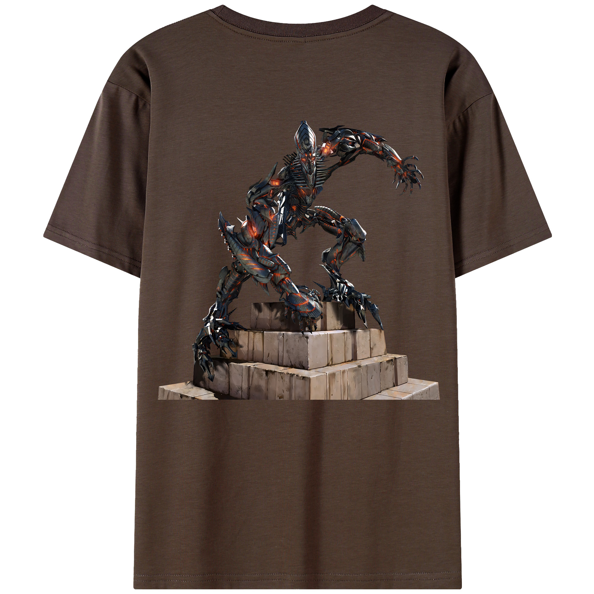 （画像用） Transformers トランスフォーマー 綿100％半袖Tシャツ（背面プリント）