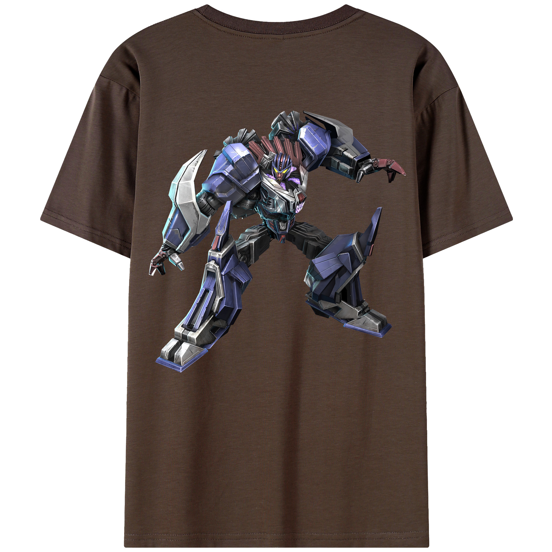 （画像用） Transformers トランスフォーマー 綿100％半袖Tシャツ（背面プリント）
