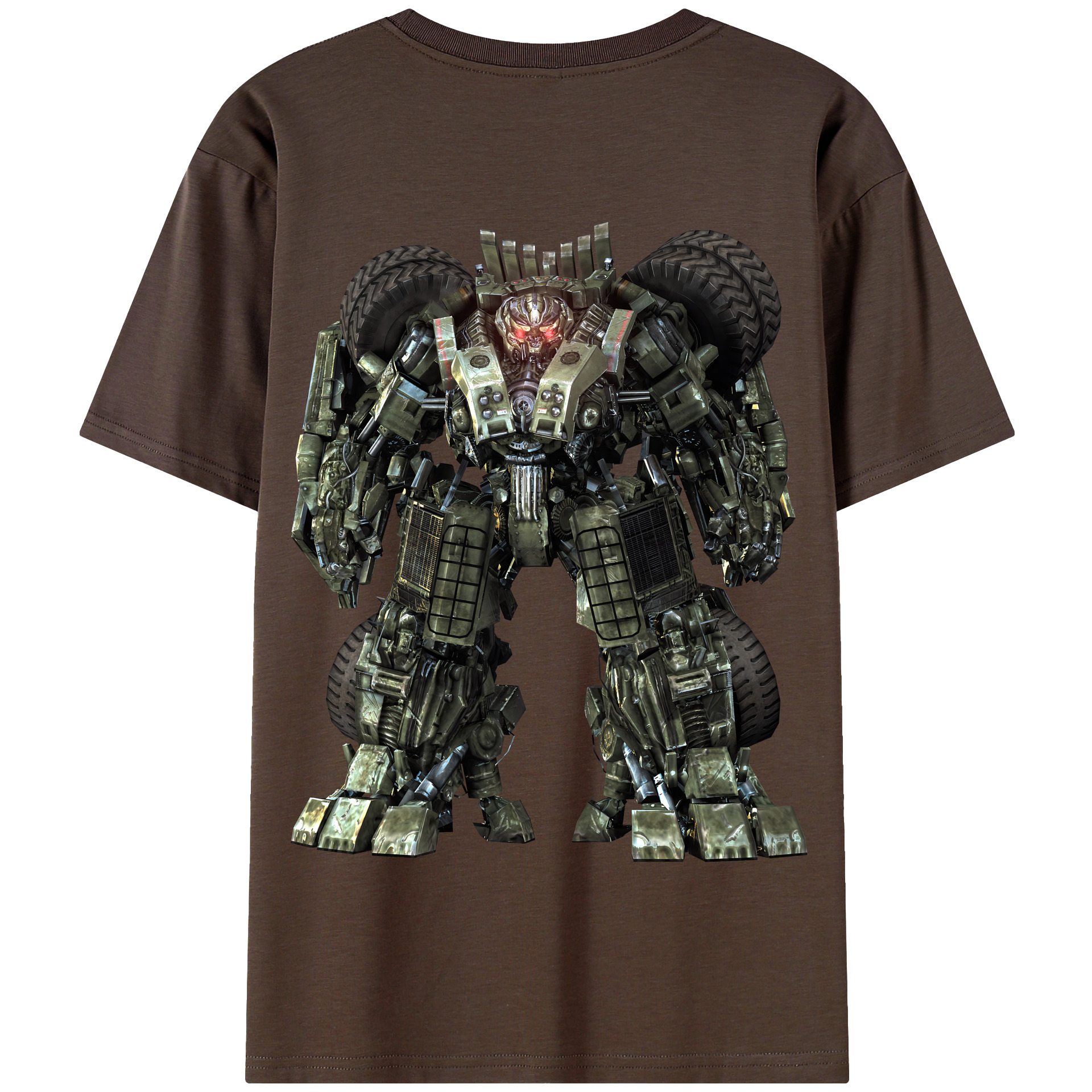 （画像用） Transformers トランスフォーマー 綿100％半袖Tシャツ（背面プリント）
