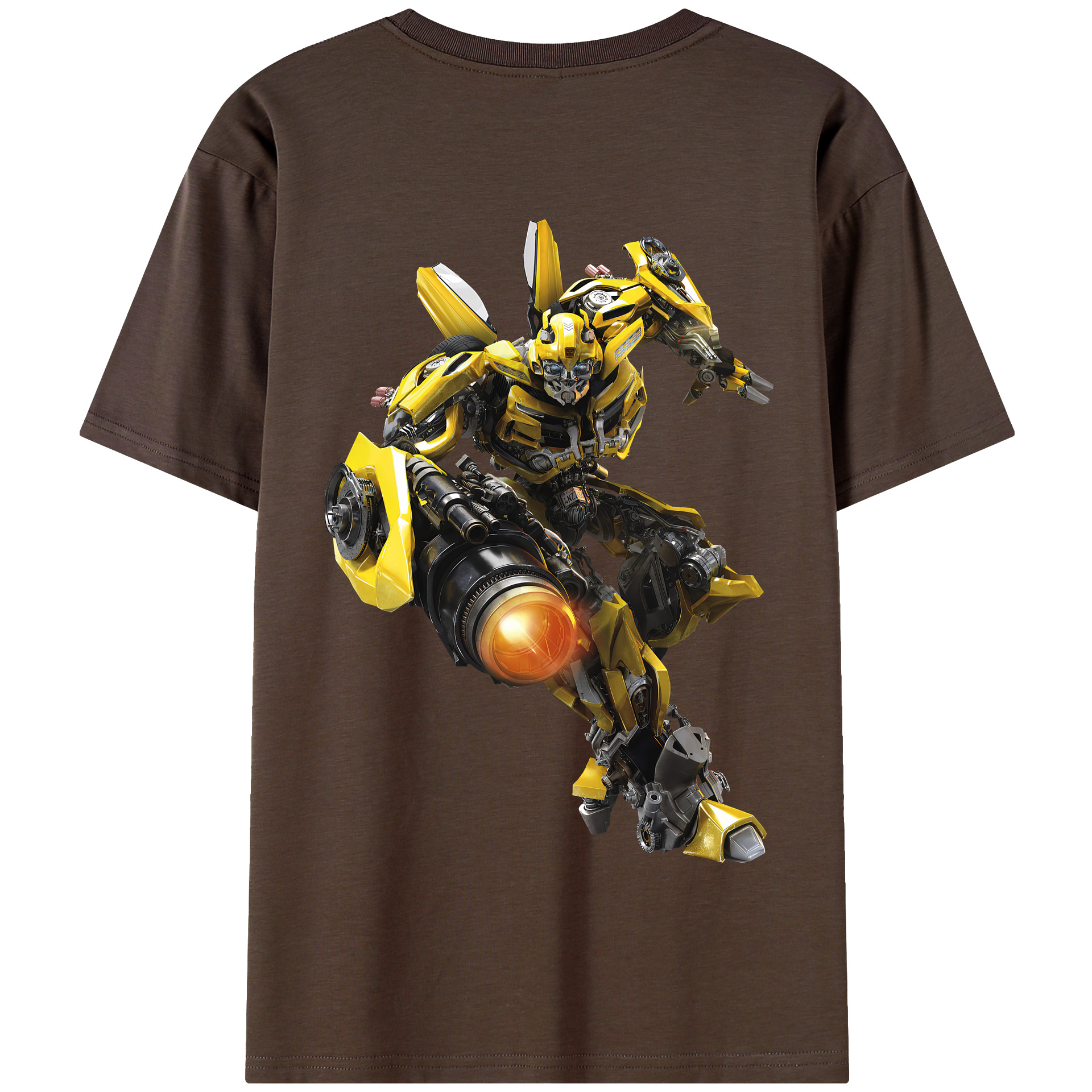 （画像用） Transformers トランスフォーマー 綿100％半袖Tシャツ（背面プリント）
