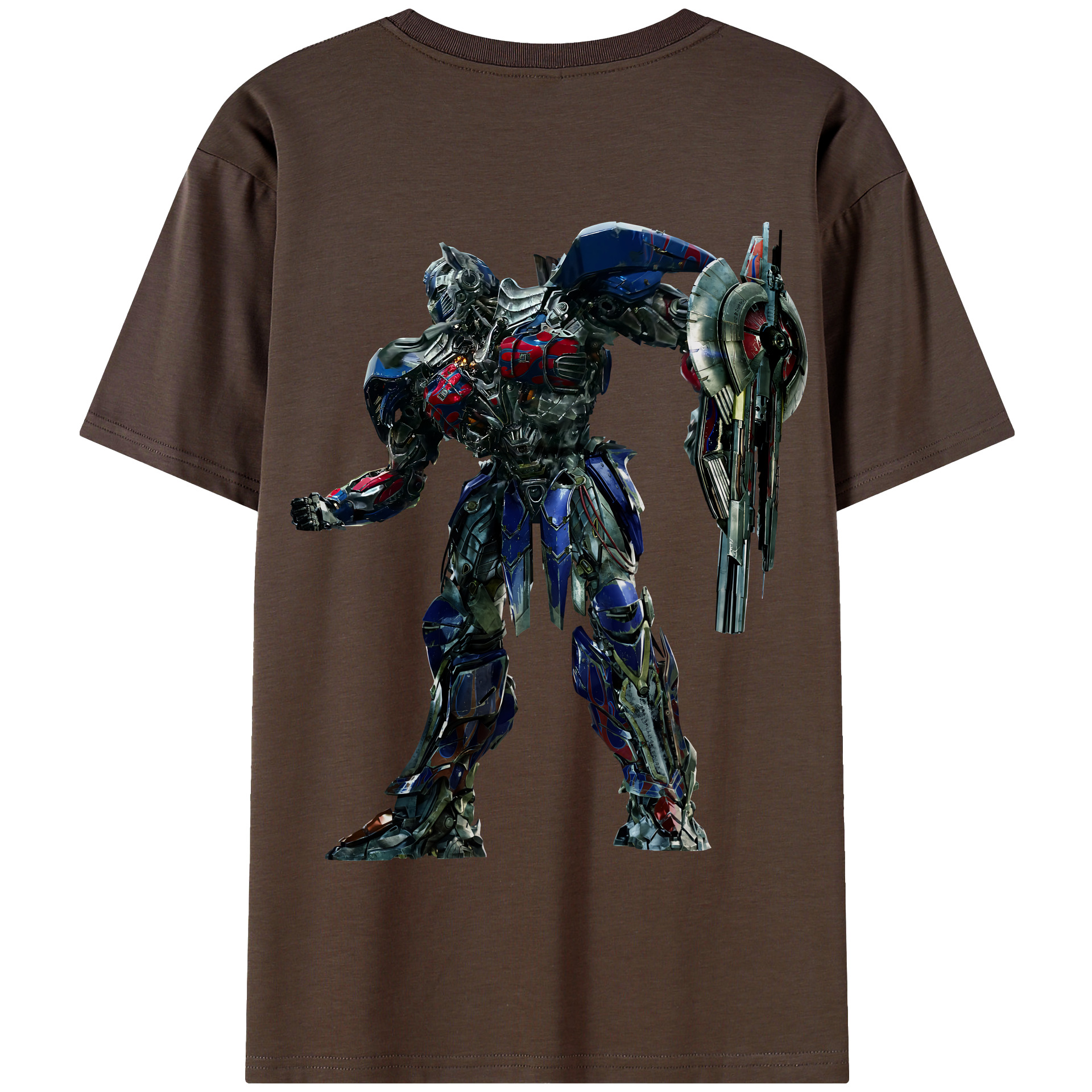 （画像用） Transformers トランスフォーマー 綿100％半袖Tシャツ（背面プリント）