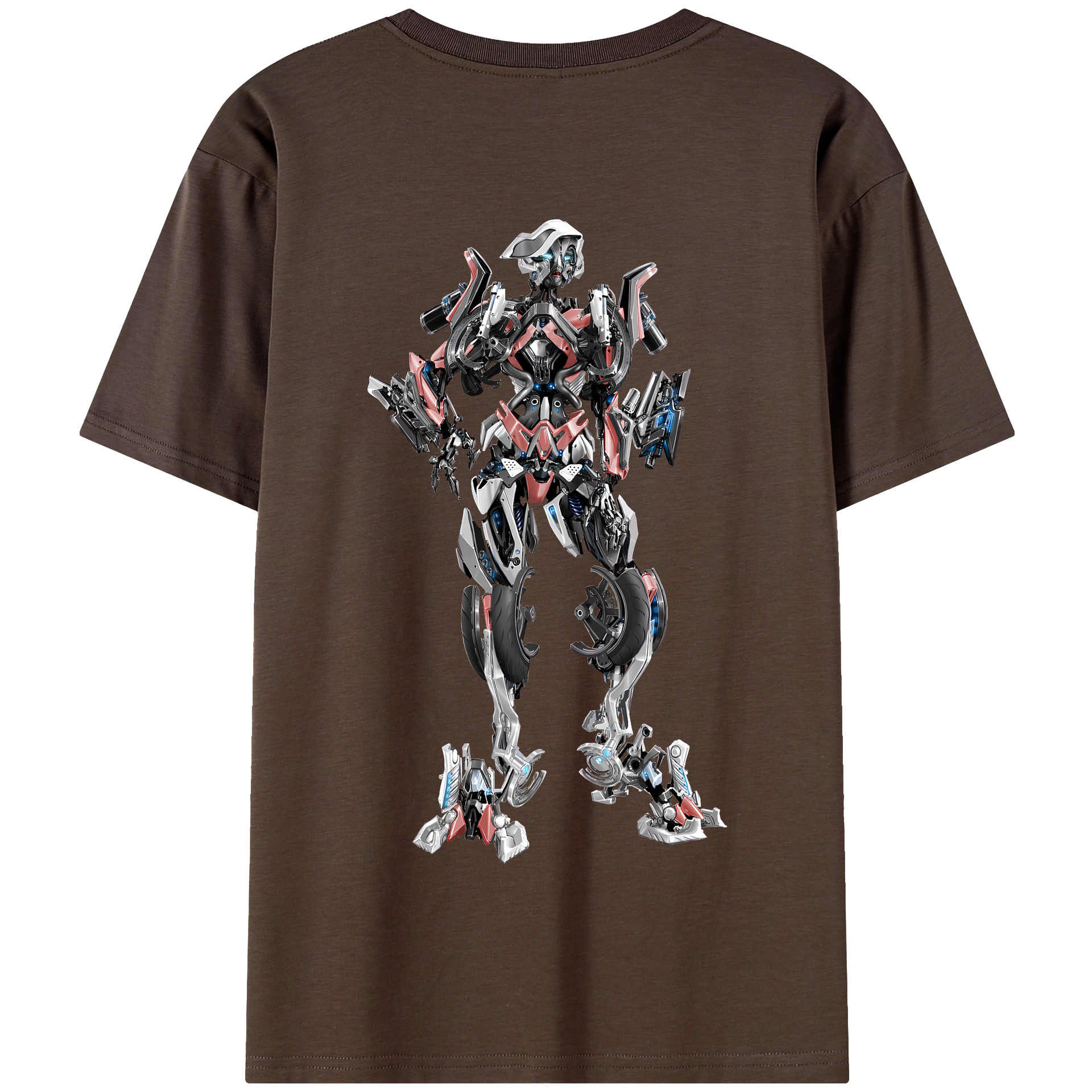 （画像用） Transformers トランスフォーマー 綿100％半袖Tシャツ（背面プリント）