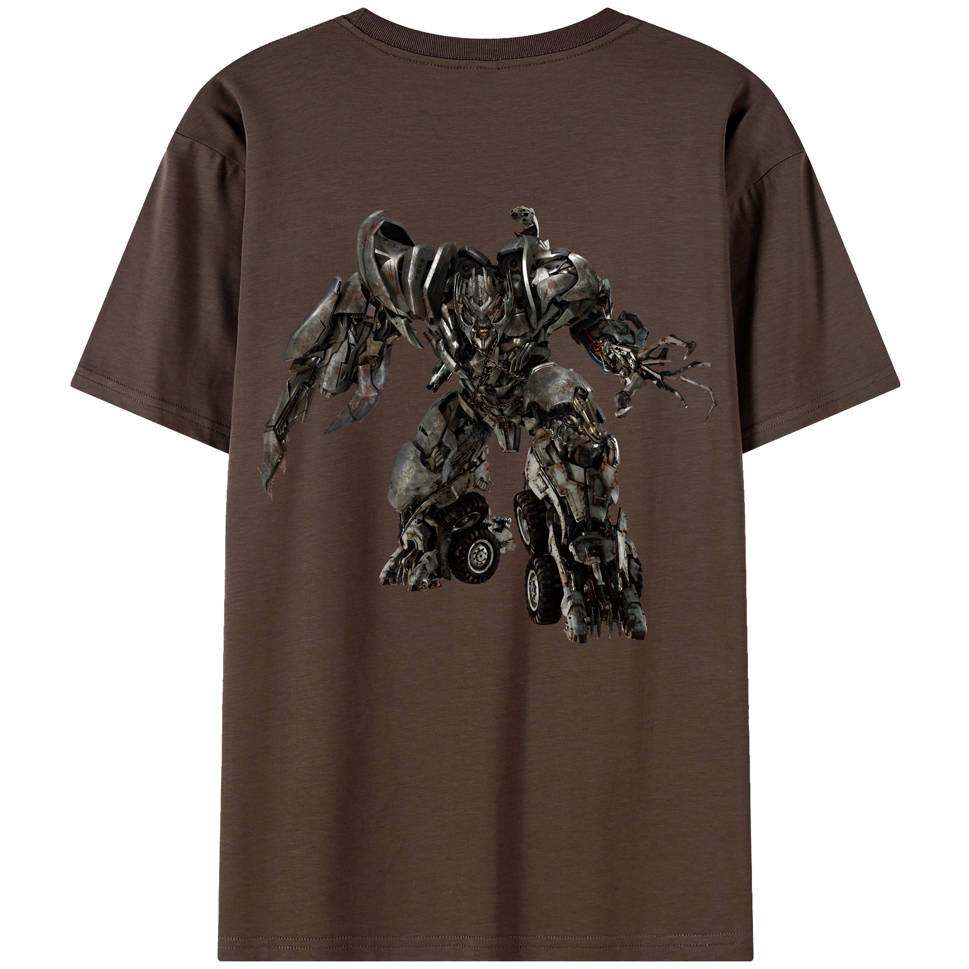 （画像用） Transformers トランスフォーマー 綿100％半袖Tシャツ（背面プリント）