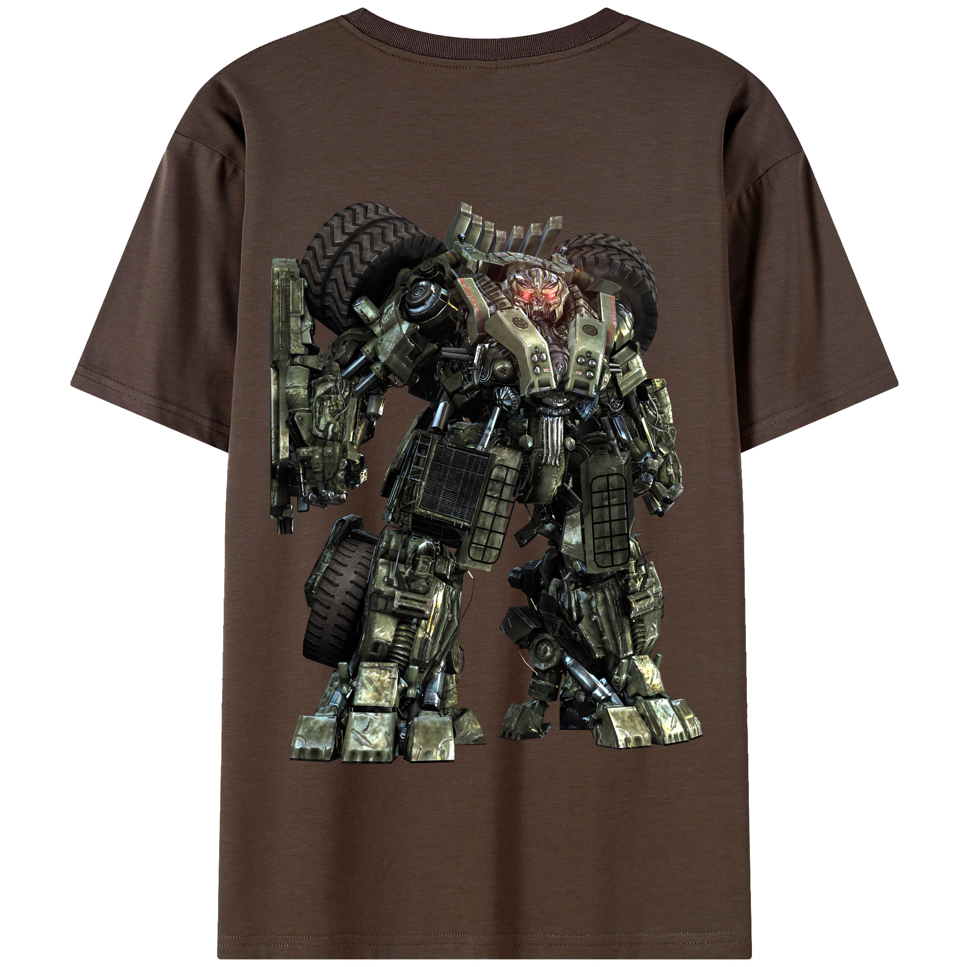 （画像用） Transformers トランスフォーマー 綿100％半袖Tシャツ（背面プリント）