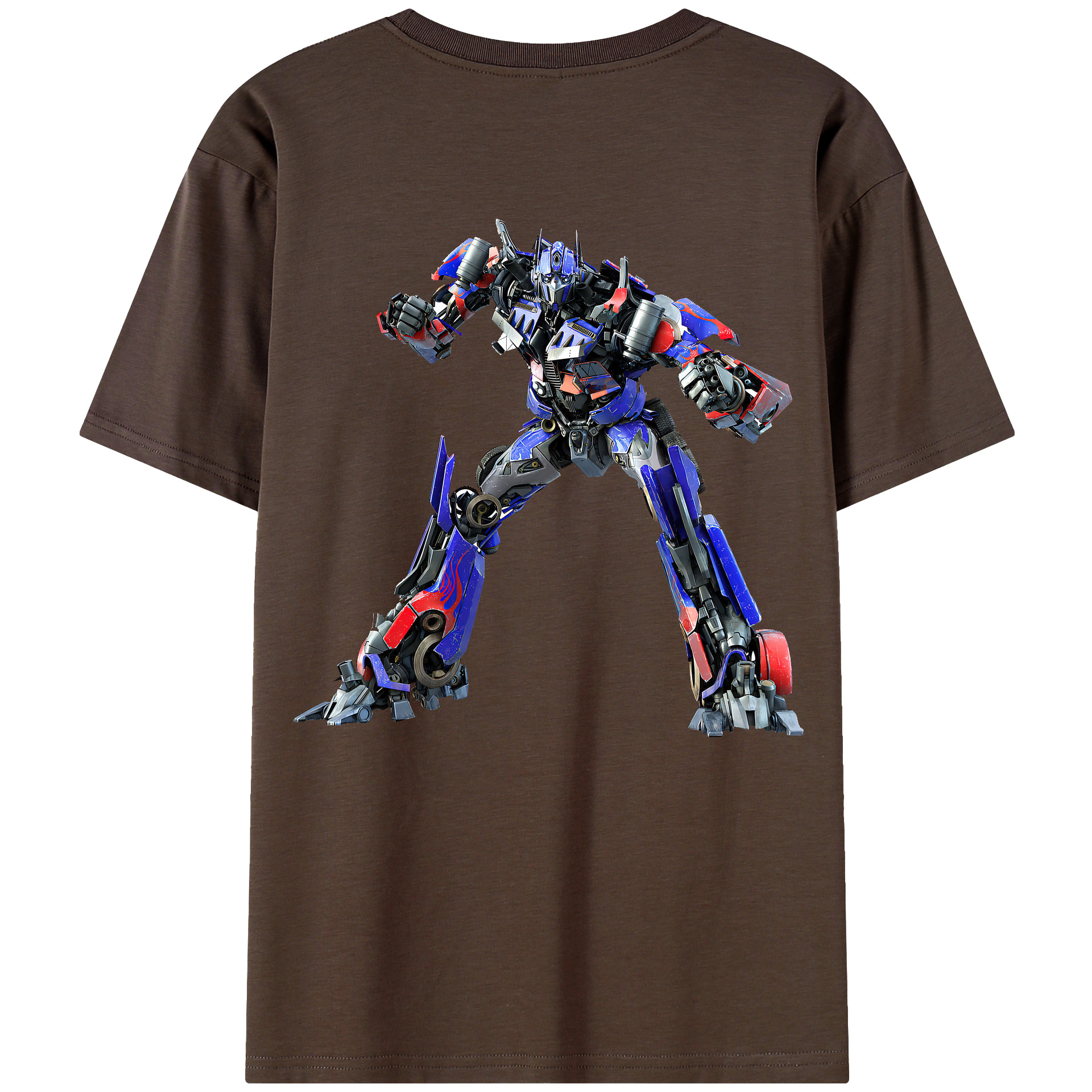（画像用） Transformers トランスフォーマー 綿100％半袖Tシャツ（背面プリント）