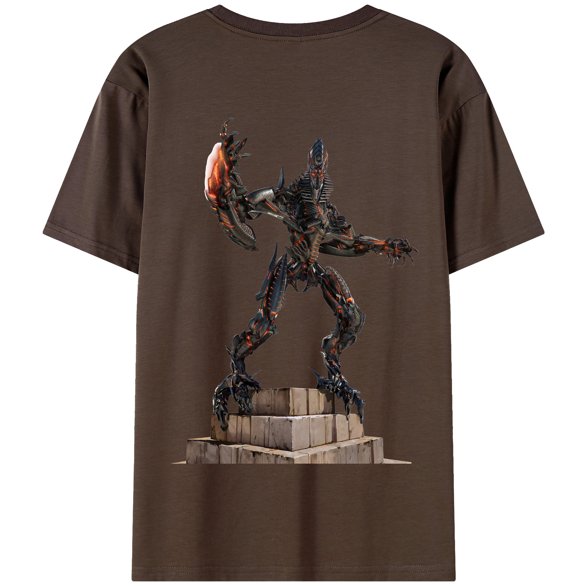 （画像用） Transformers トランスフォーマー 綿100％半袖Tシャツ（背面プリント）