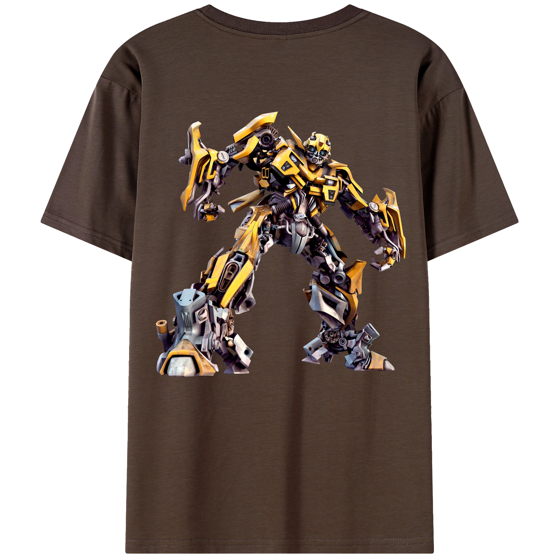 （画像用） Transformers トランスフォーマー 綿100％半袖Tシャツ（背面プリント）