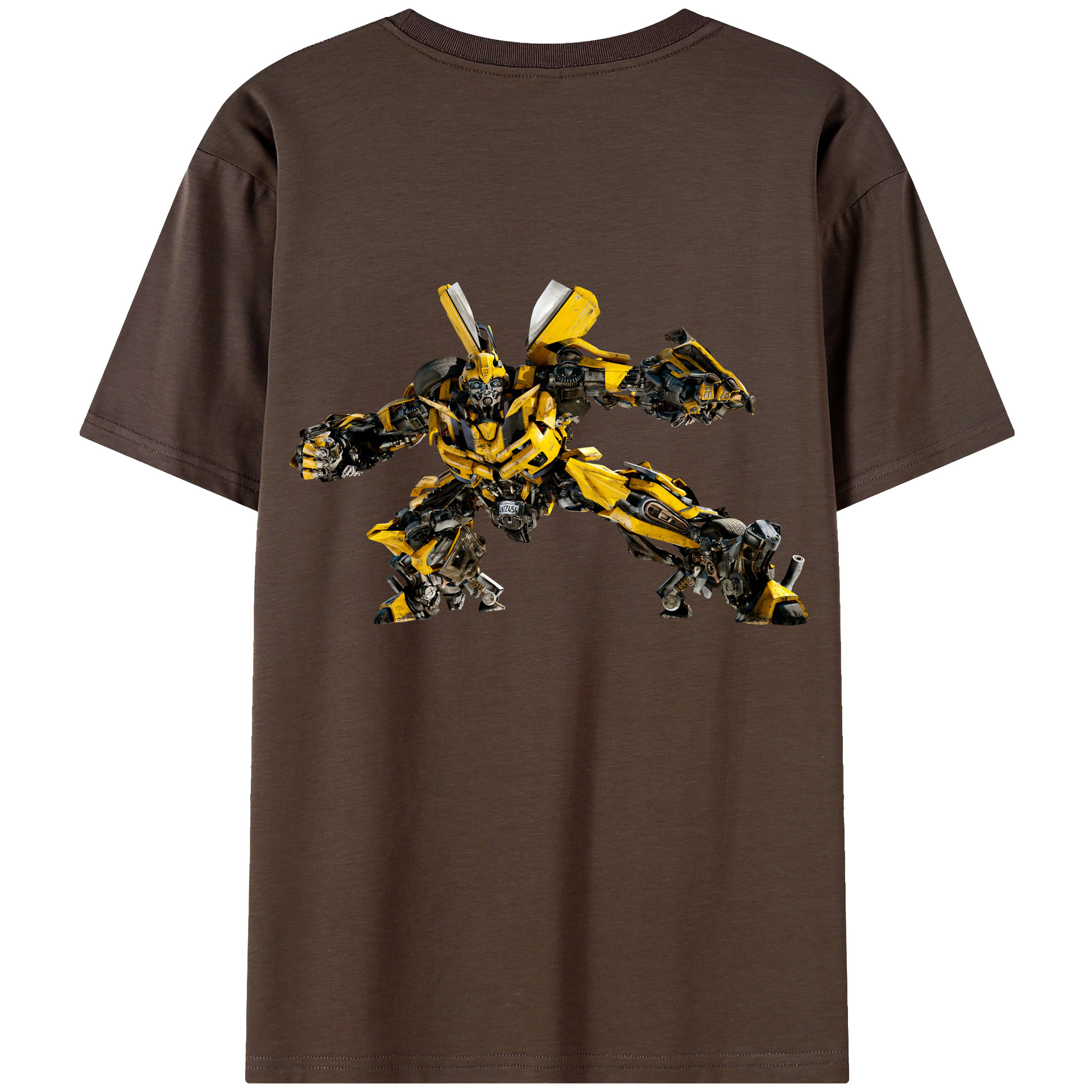 （画像用） Transformers トランスフォーマー 綿100％半袖Tシャツ（背面プリント）