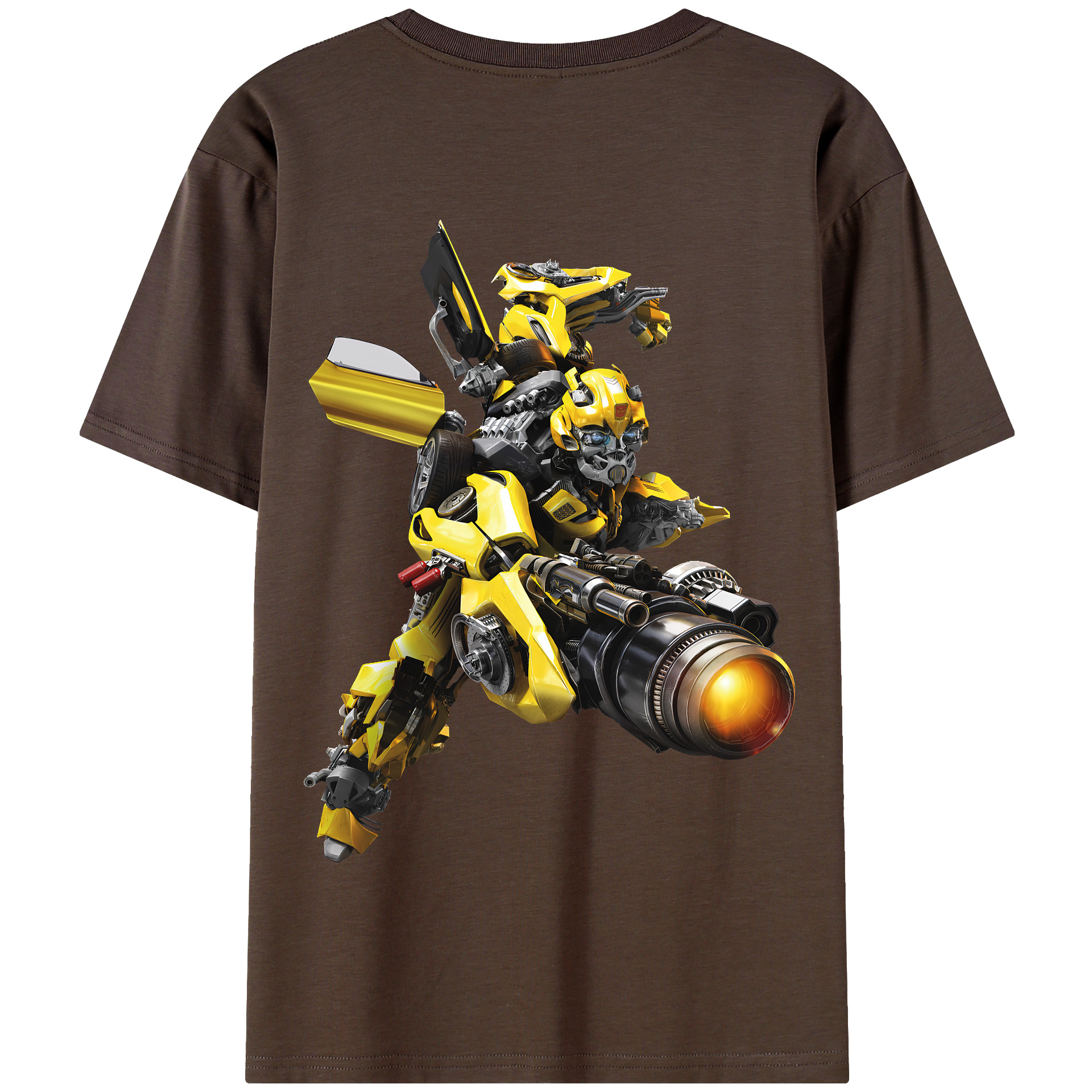 （画像用） Transformers トランスフォーマー 綿100％半袖Tシャツ（背面プリント）