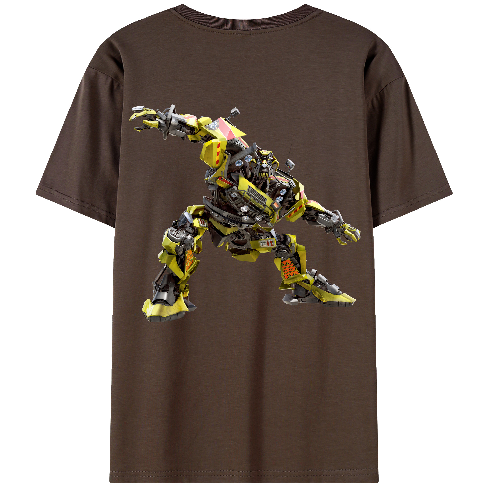（画像用） Transformers トランスフォーマー 綿100％半袖Tシャツ（背面プリント）