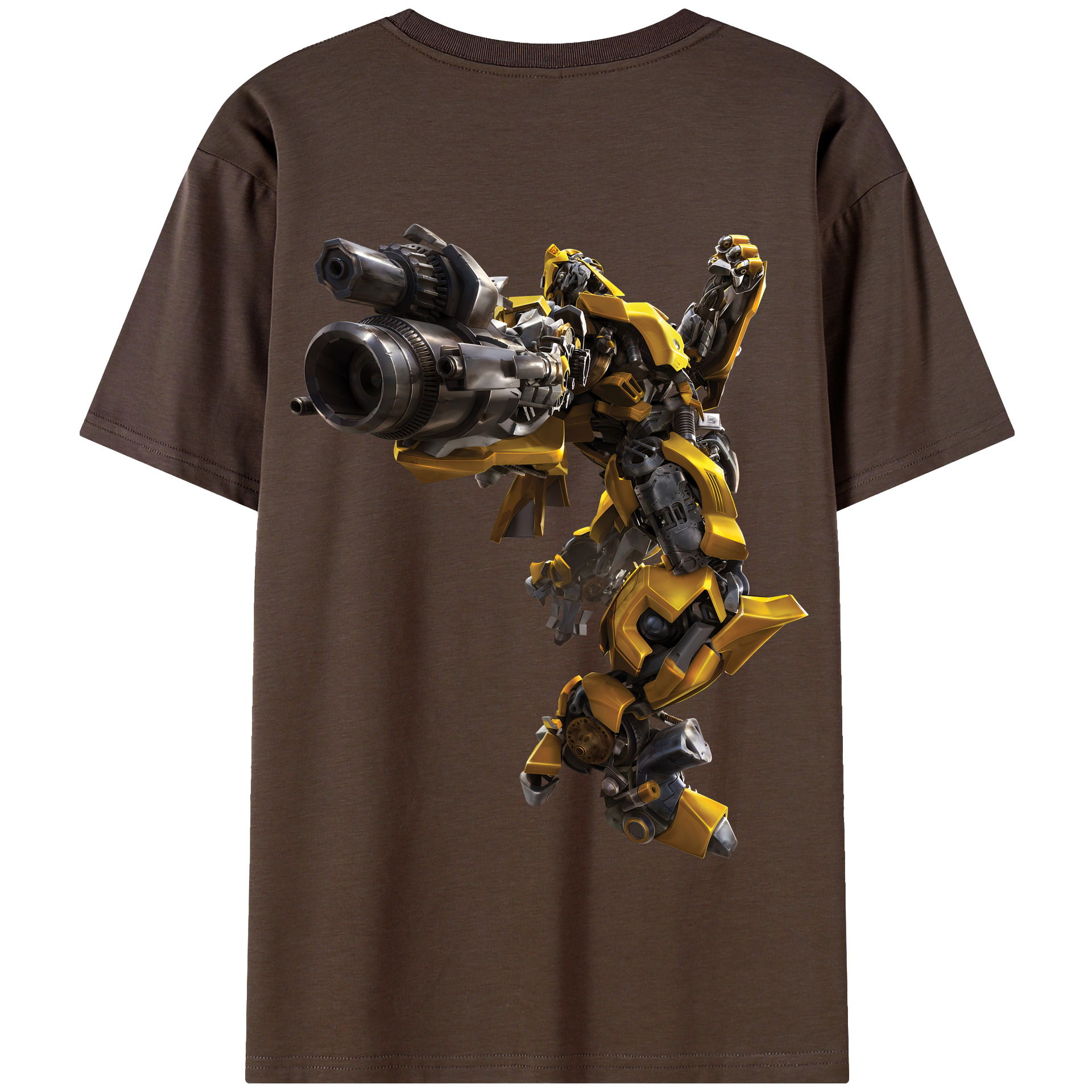 （画像用） Transformers トランスフォーマー 綿100％半袖Tシャツ（背面プリント）