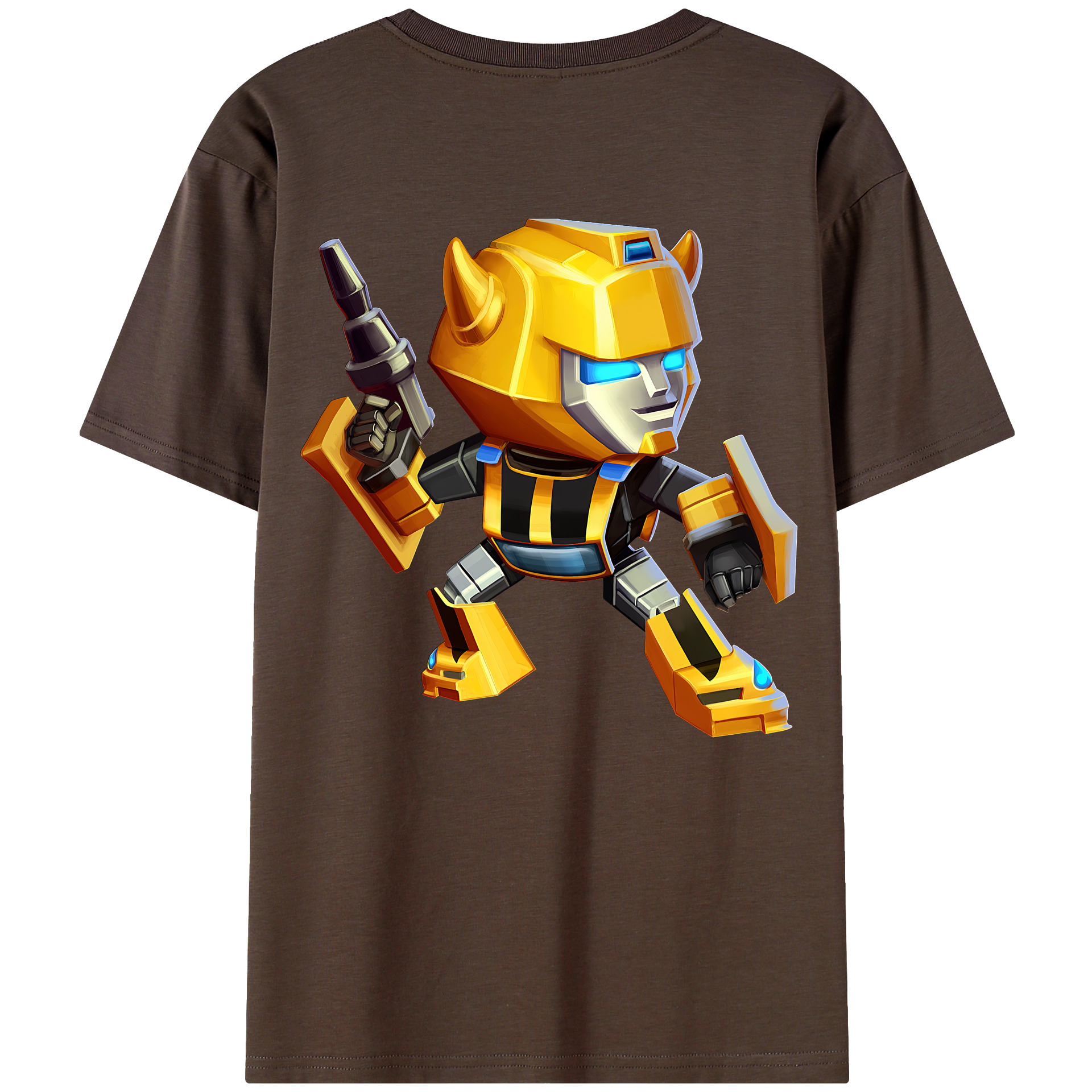 （画像用） Transformers トランスフォーマー 綿100％半袖Tシャツ（背面プリント）