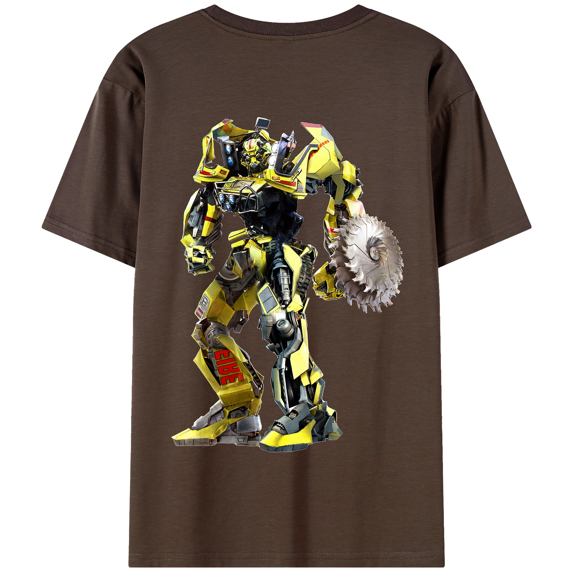 （画像用） Transformers トランスフォーマー 綿100％半袖Tシャツ（背面プリント）