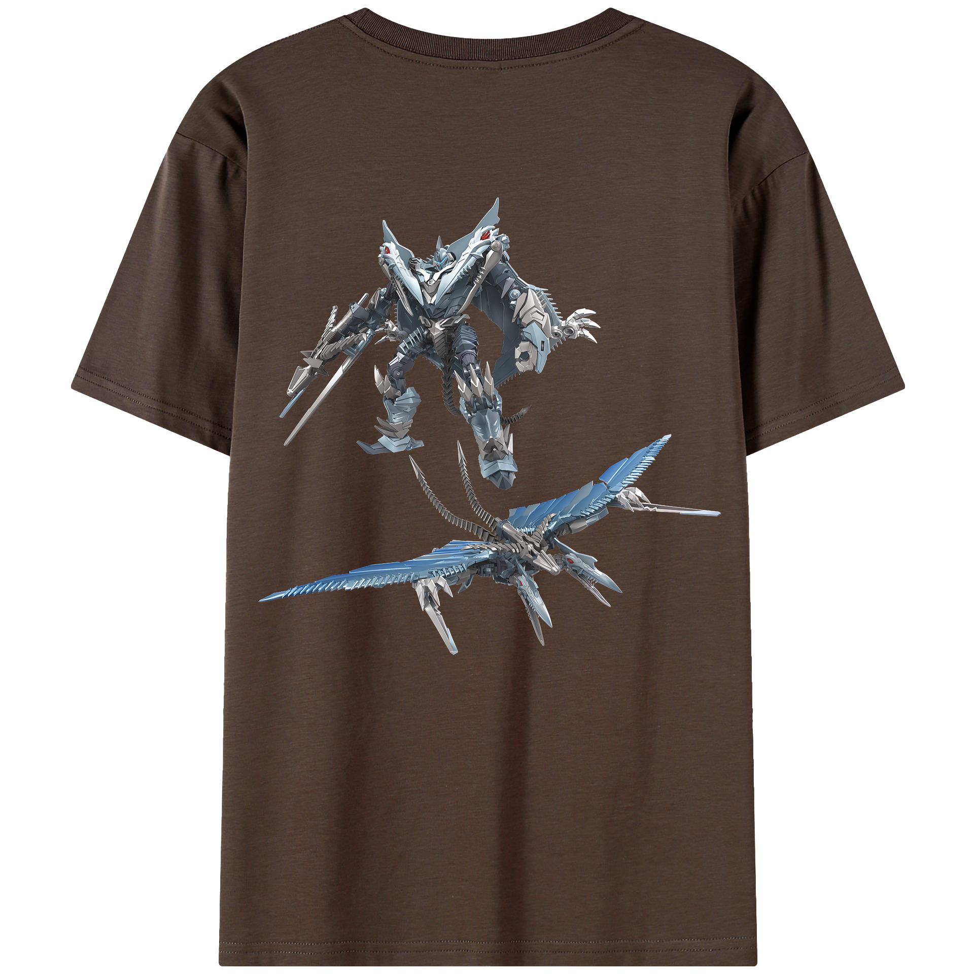 （画像用） Transformers トランスフォーマー 綿100％半袖Tシャツ（背面プリント）