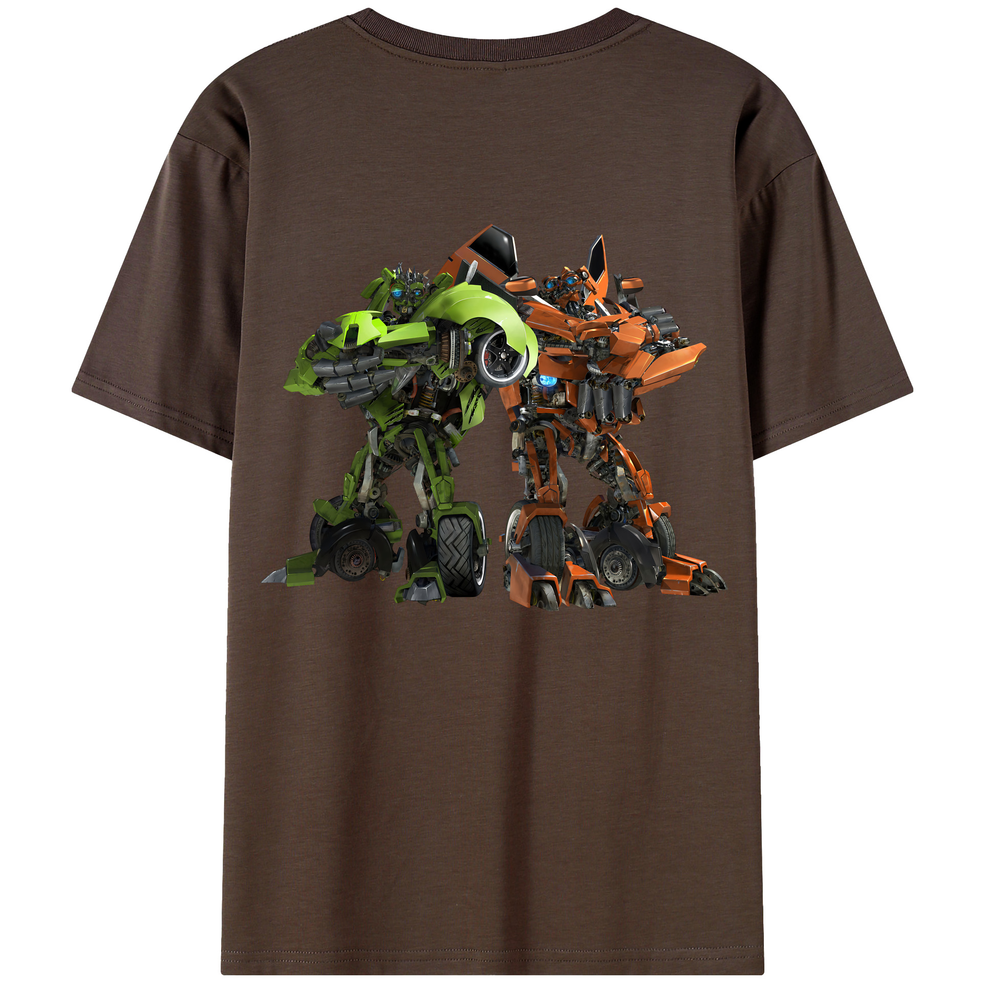 （画像用） Transformers トランスフォーマー 綿100％半袖Tシャツ（背面プリント）