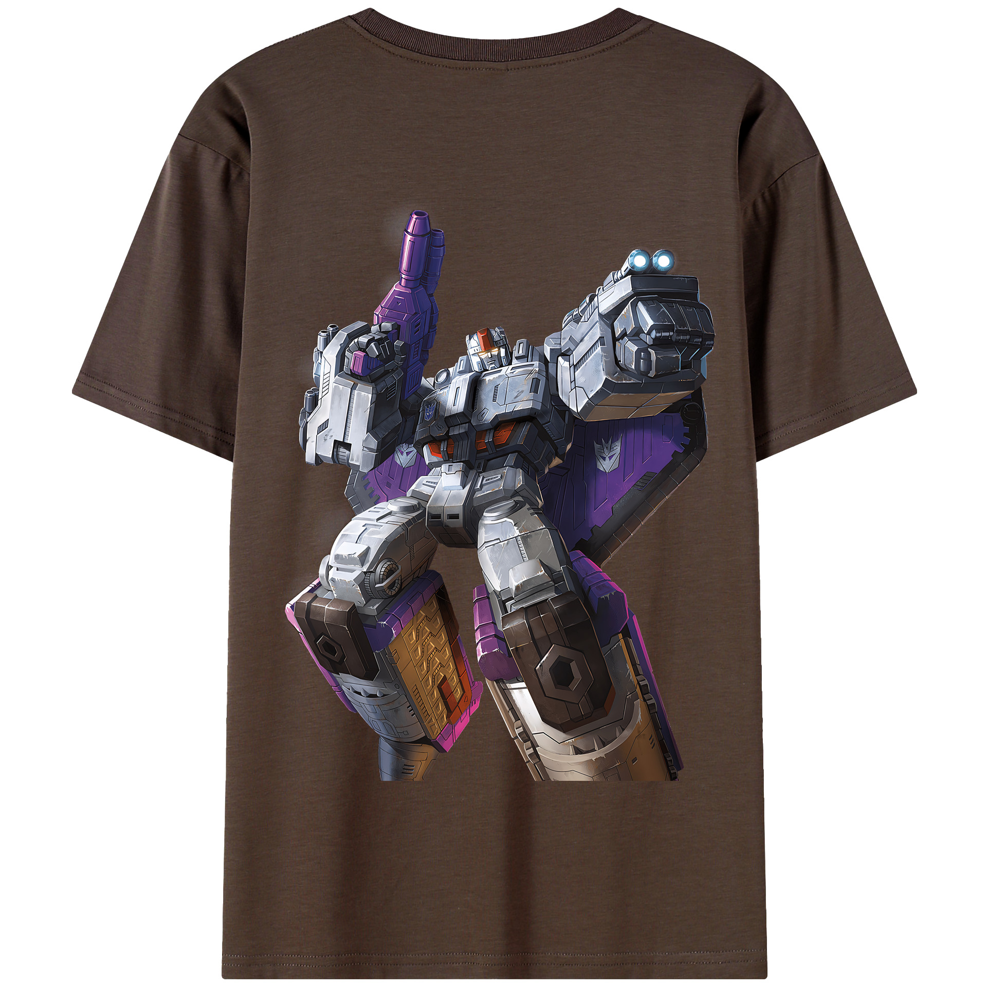 （画像用） Transformers トランスフォーマー 綿100％半袖Tシャツ（背面プリント）