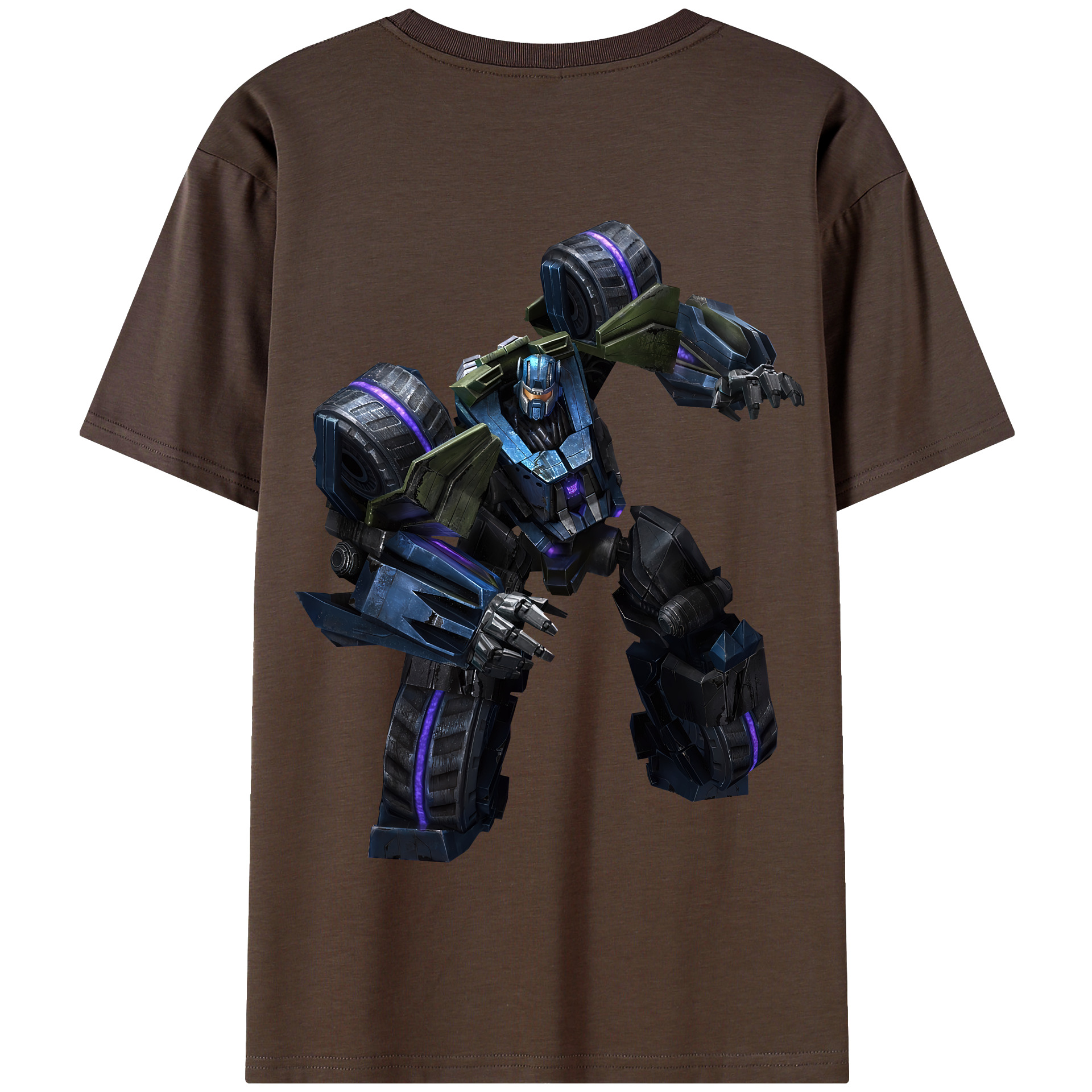 （画像用） Transformers トランスフォーマー 綿100％半袖Tシャツ（背面プリント）