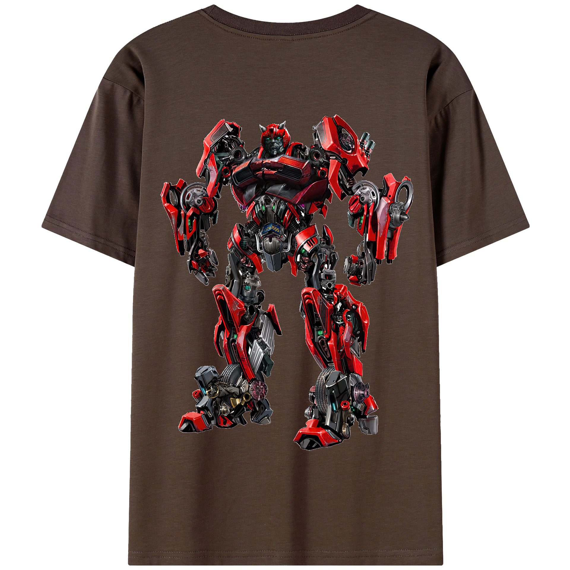 （画像用） Transformers トランスフォーマー 綿100％半袖Tシャツ（背面プリント）