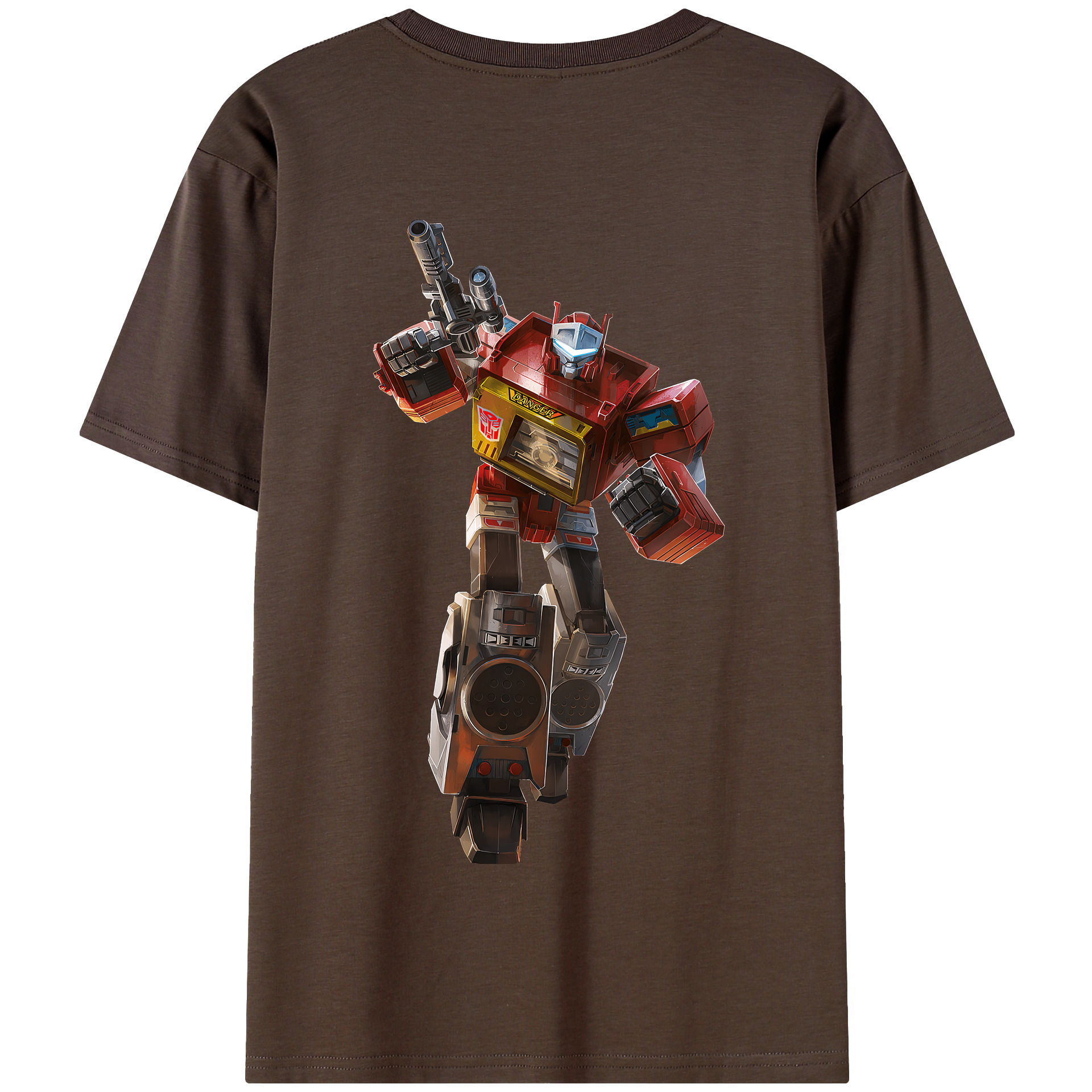 （画像用） Transformers トランスフォーマー 綿100％半袖Tシャツ（背面プリント）