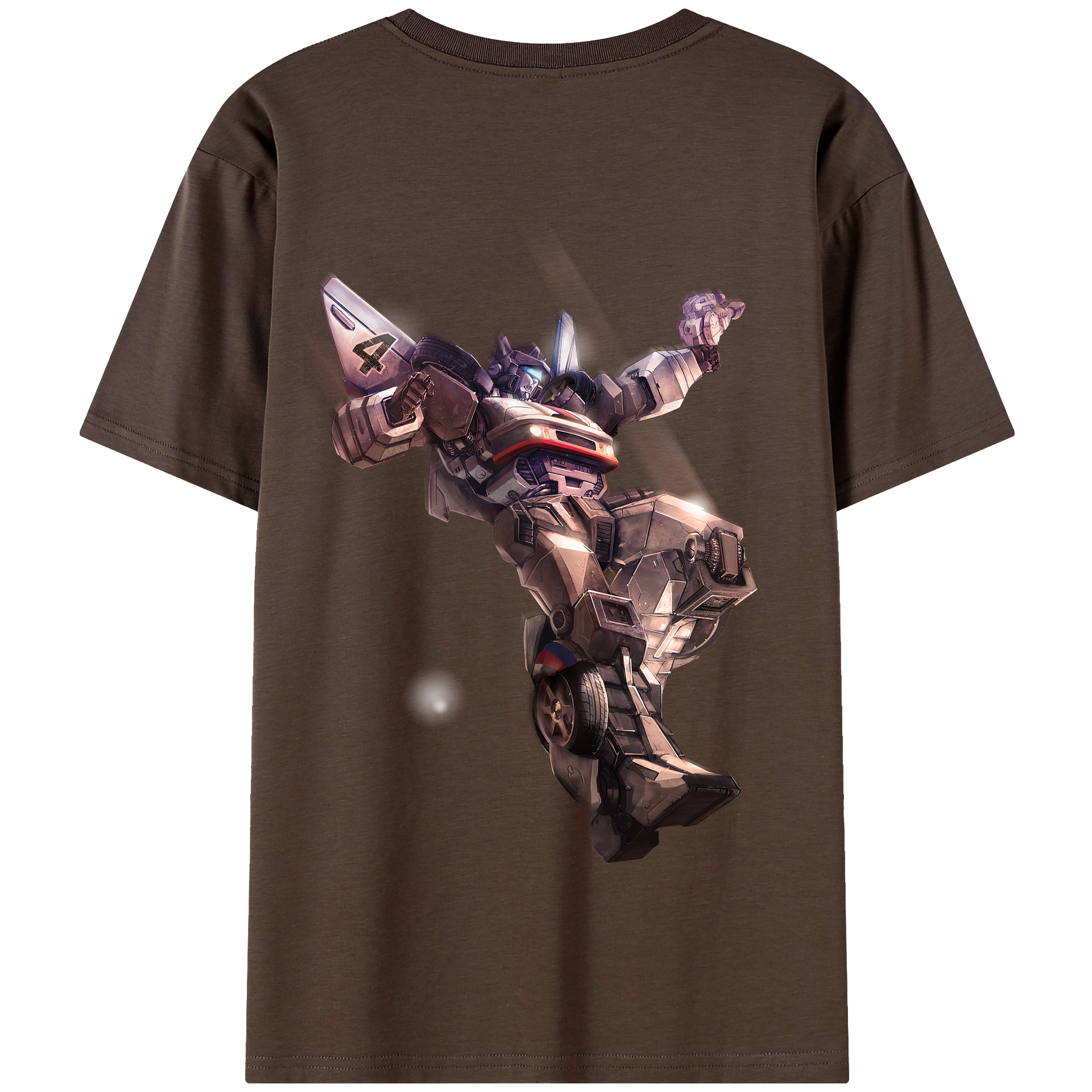 （画像用） Transformers トランスフォーマー 綿100％半袖Tシャツ（背面プリント）