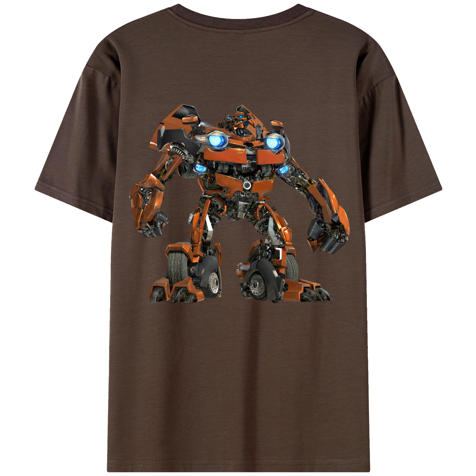 （画像用） Transformers トランスフォーマー 綿100％半袖Tシャツ（背面プリント）