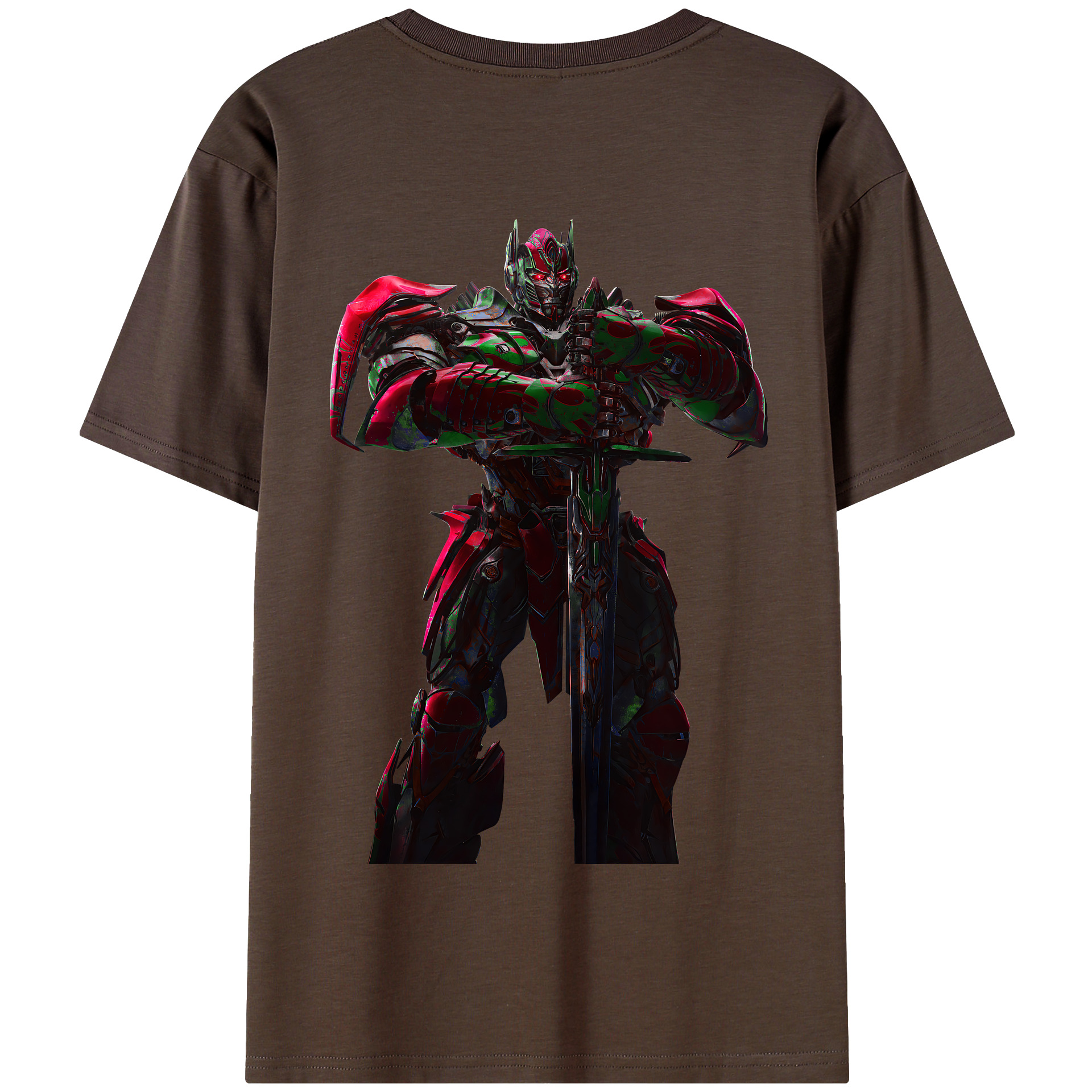 （画像用） Transformers トランスフォーマー 綿100％半袖Tシャツ（背面プリント）