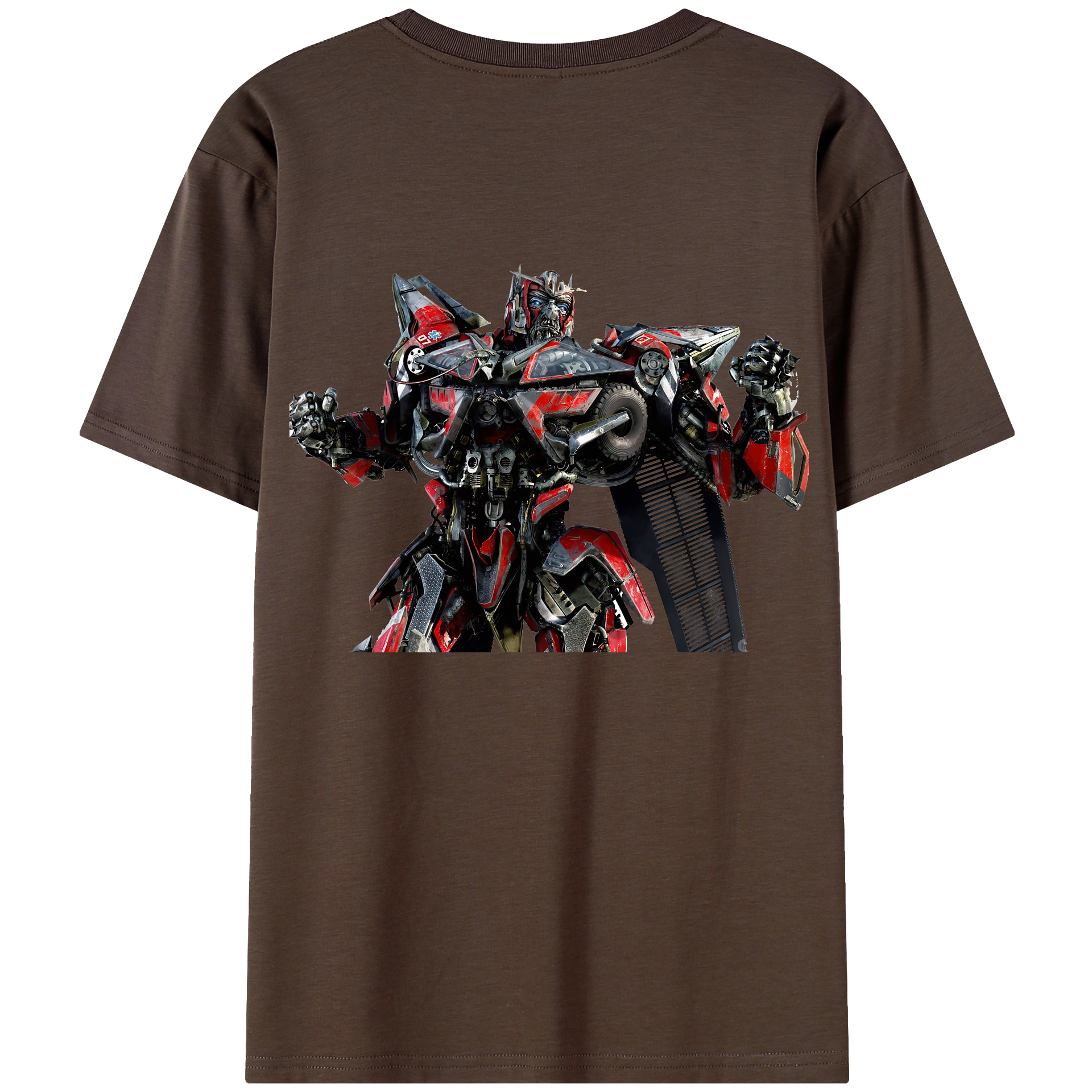 （画像用） Transformers トランスフォーマー 綿100％半袖Tシャツ（背面プリント）