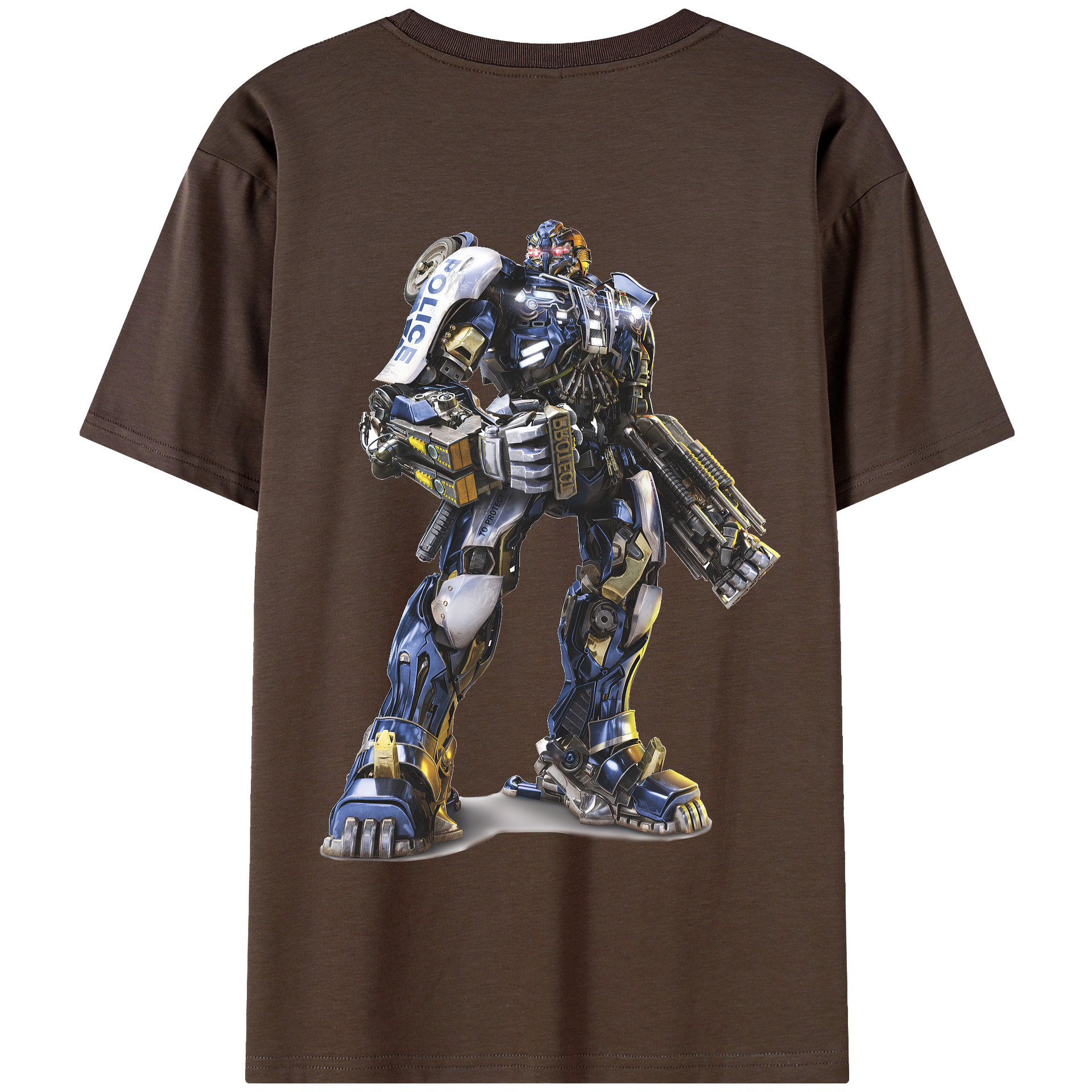 （画像用） Transformers トランスフォーマー 綿100％半袖Tシャツ（背面プリント）