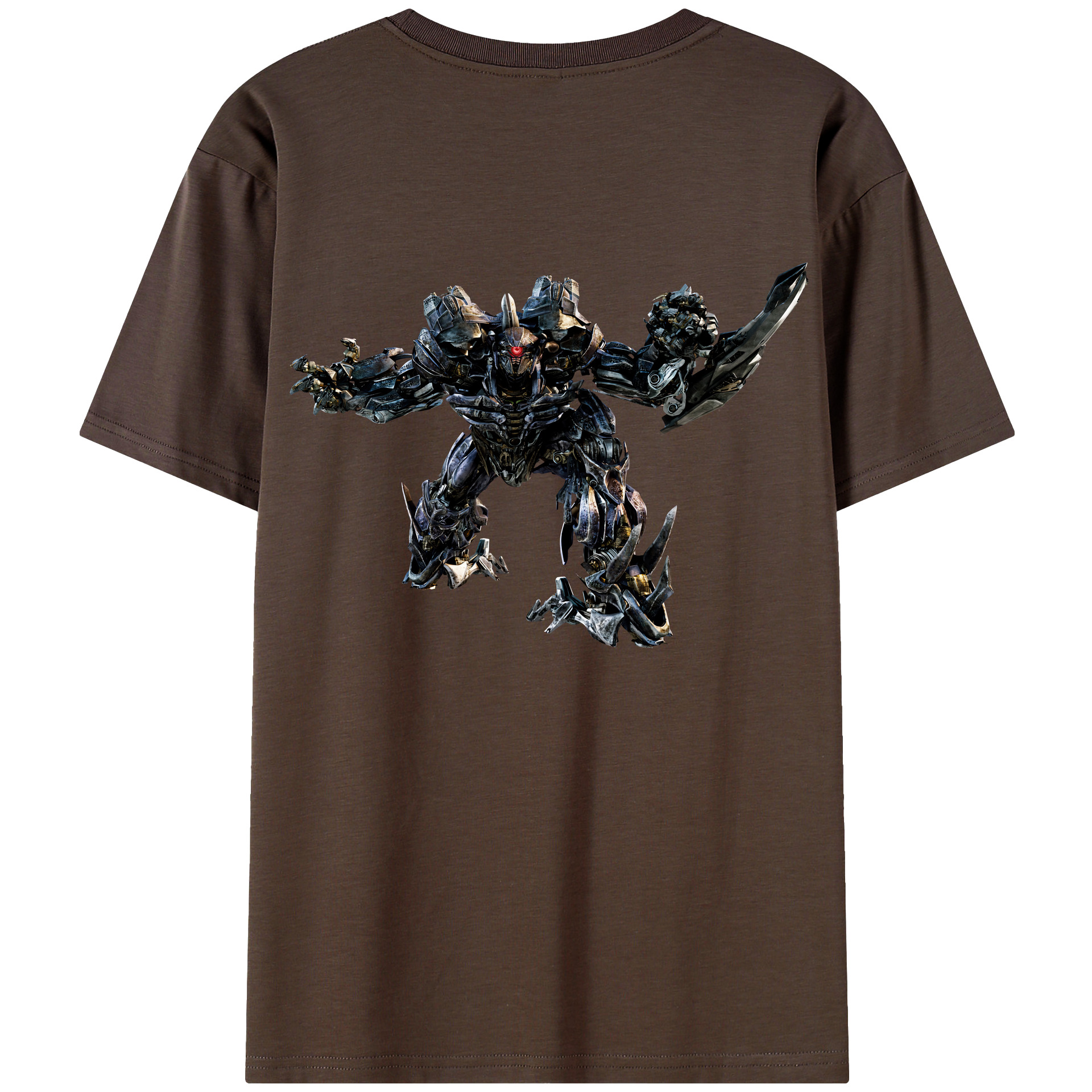 （画像用） Transformers トランスフォーマー 綿100％半袖Tシャツ（背面プリント）