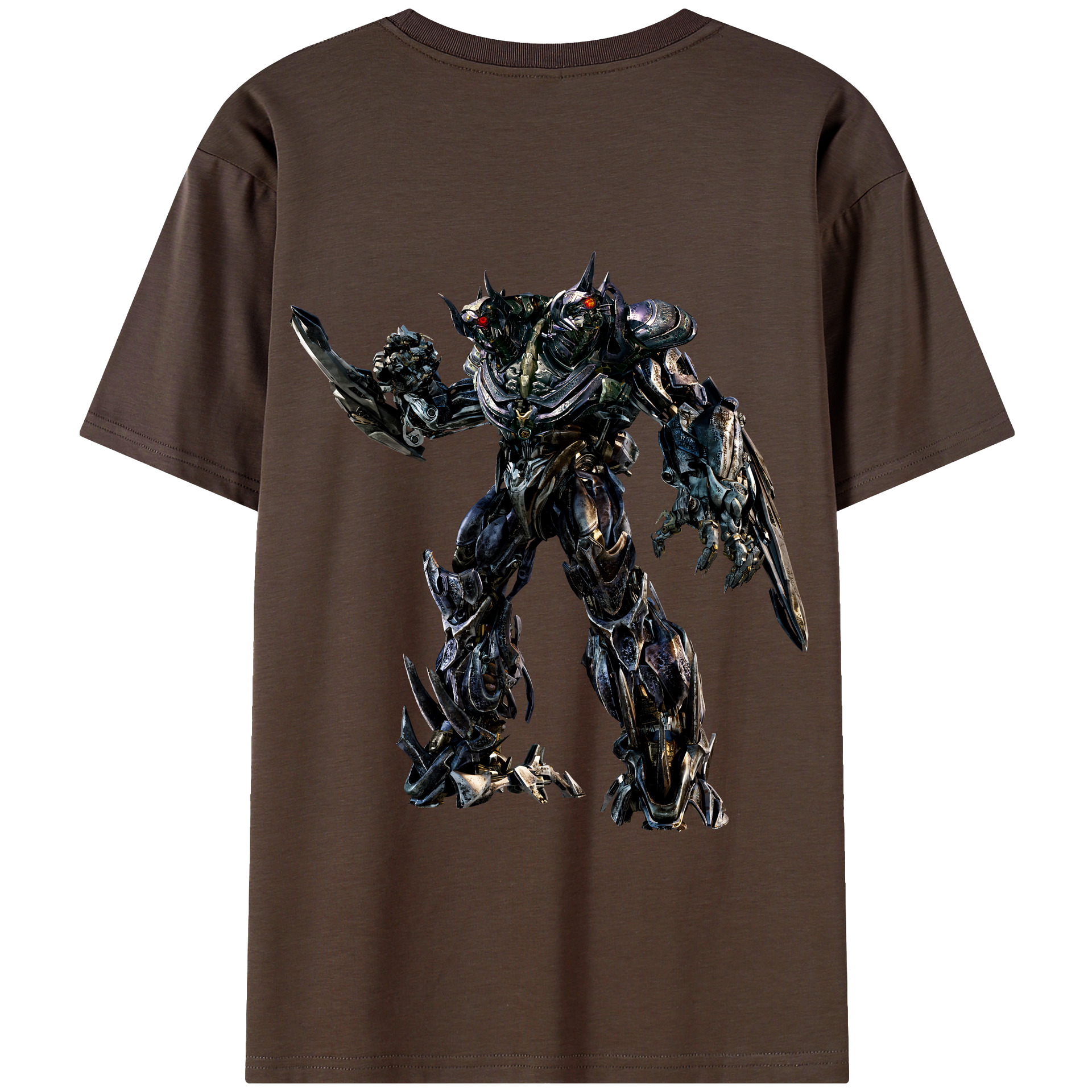 （画像用） Transformers トランスフォーマー 綿100％半袖Tシャツ（背面プリント）