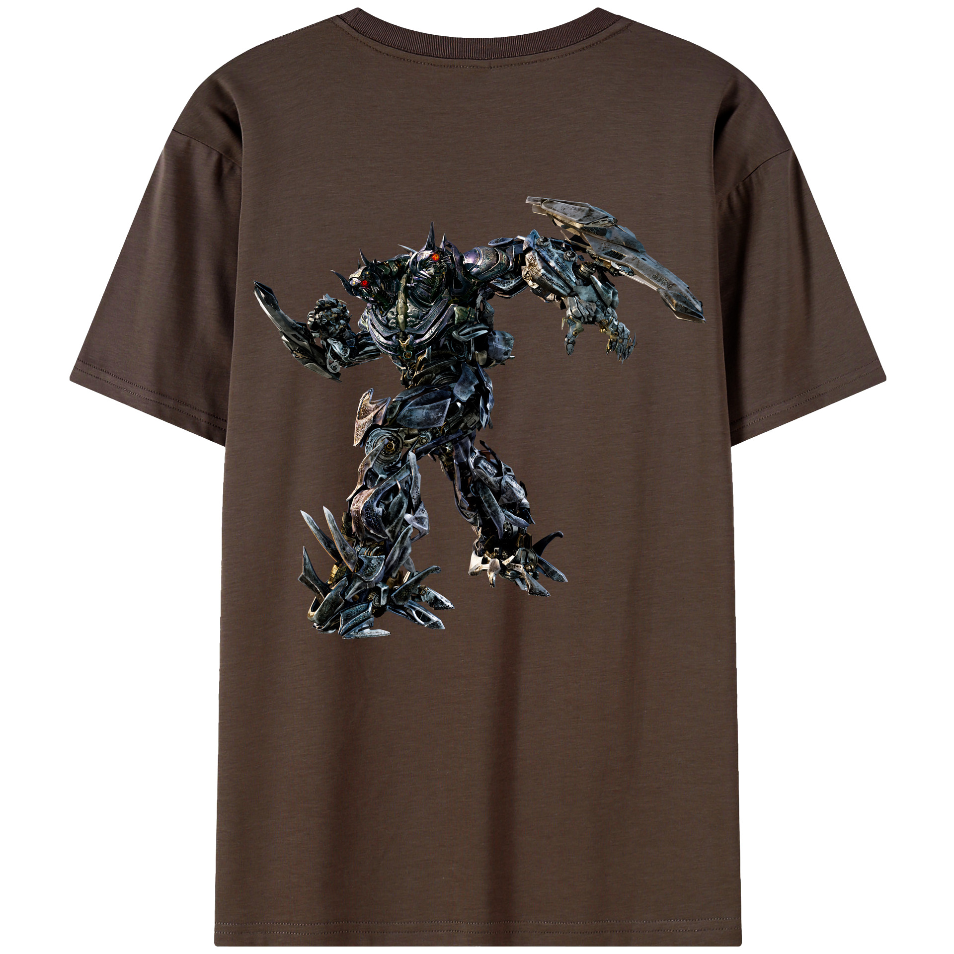 （画像用） Transformers トランスフォーマー 綿100％半袖Tシャツ（背面プリント）