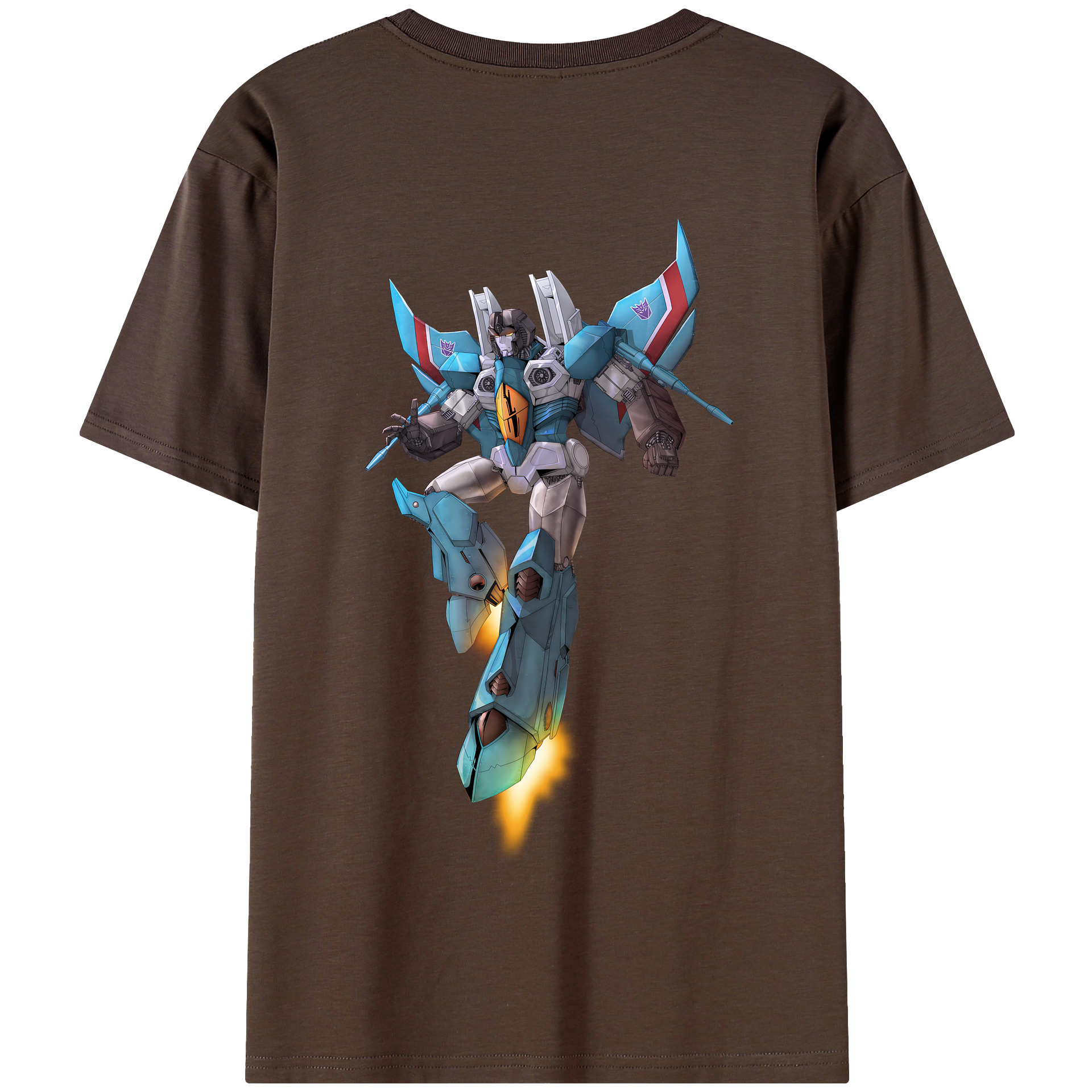 （画像用） Transformers トランスフォーマー 綿100％半袖Tシャツ（背面プリント）