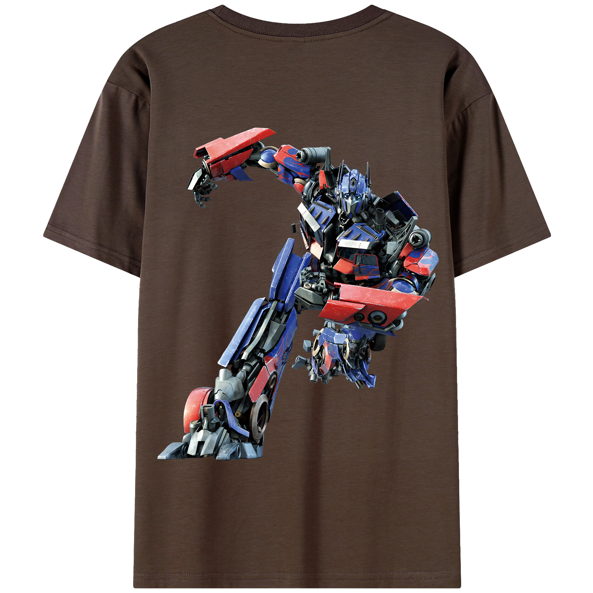（画像用） Transformers トランスフォーマー 綿100％半袖Tシャツ（背面プリント）