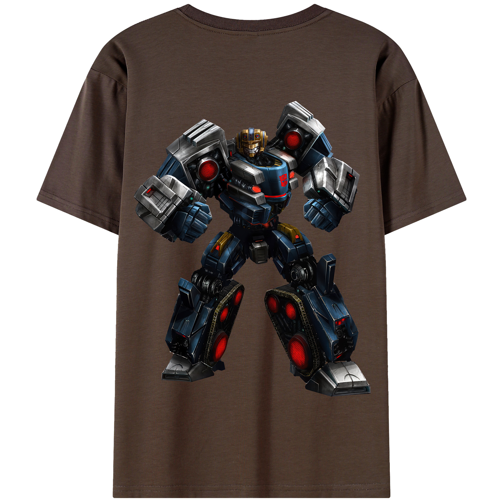 （画像用） Transformers トランスフォーマー 綿100％半袖Tシャツ（背面プリント）