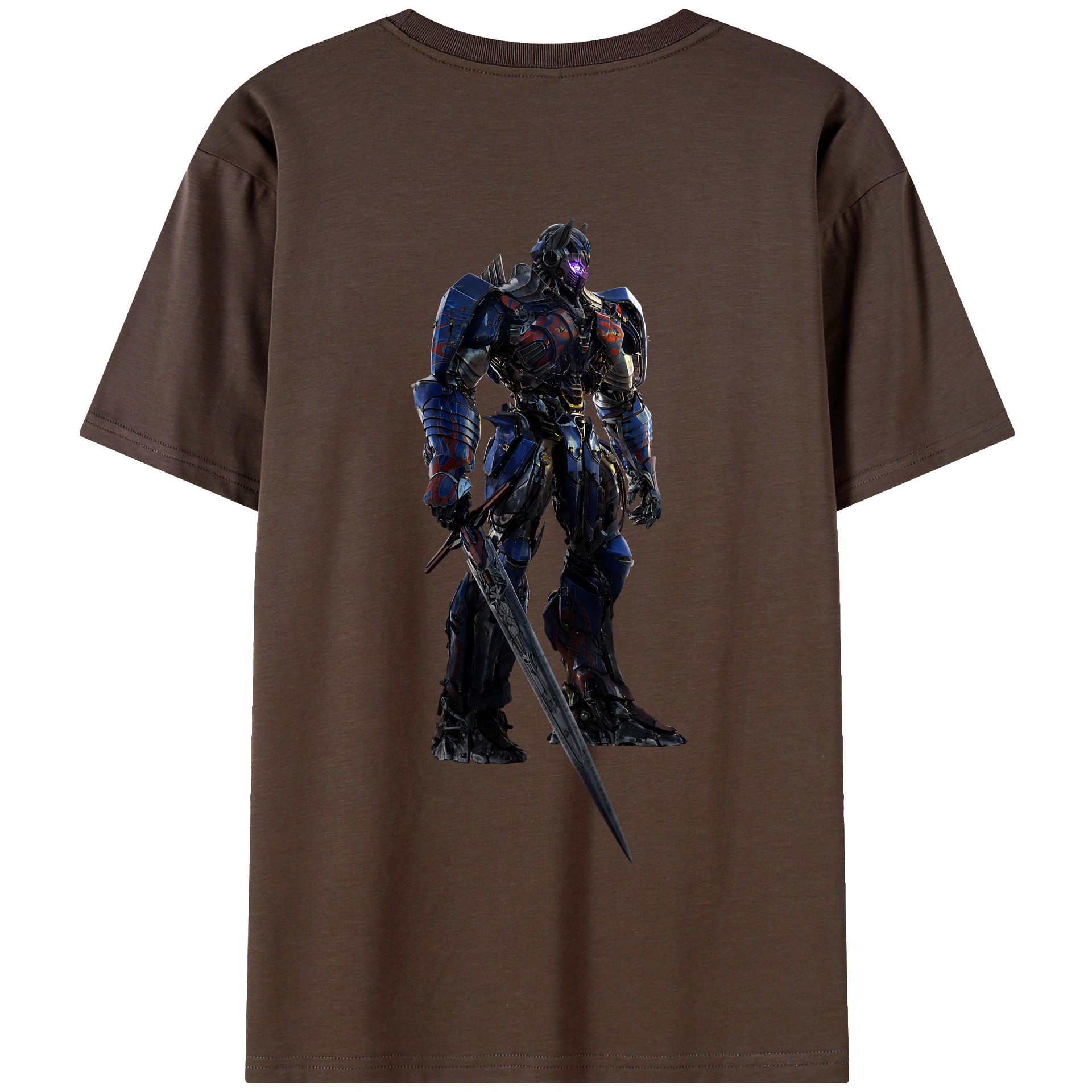 （画像用） Transformers トランスフォーマー 綿100％半袖Tシャツ（背面プリント）