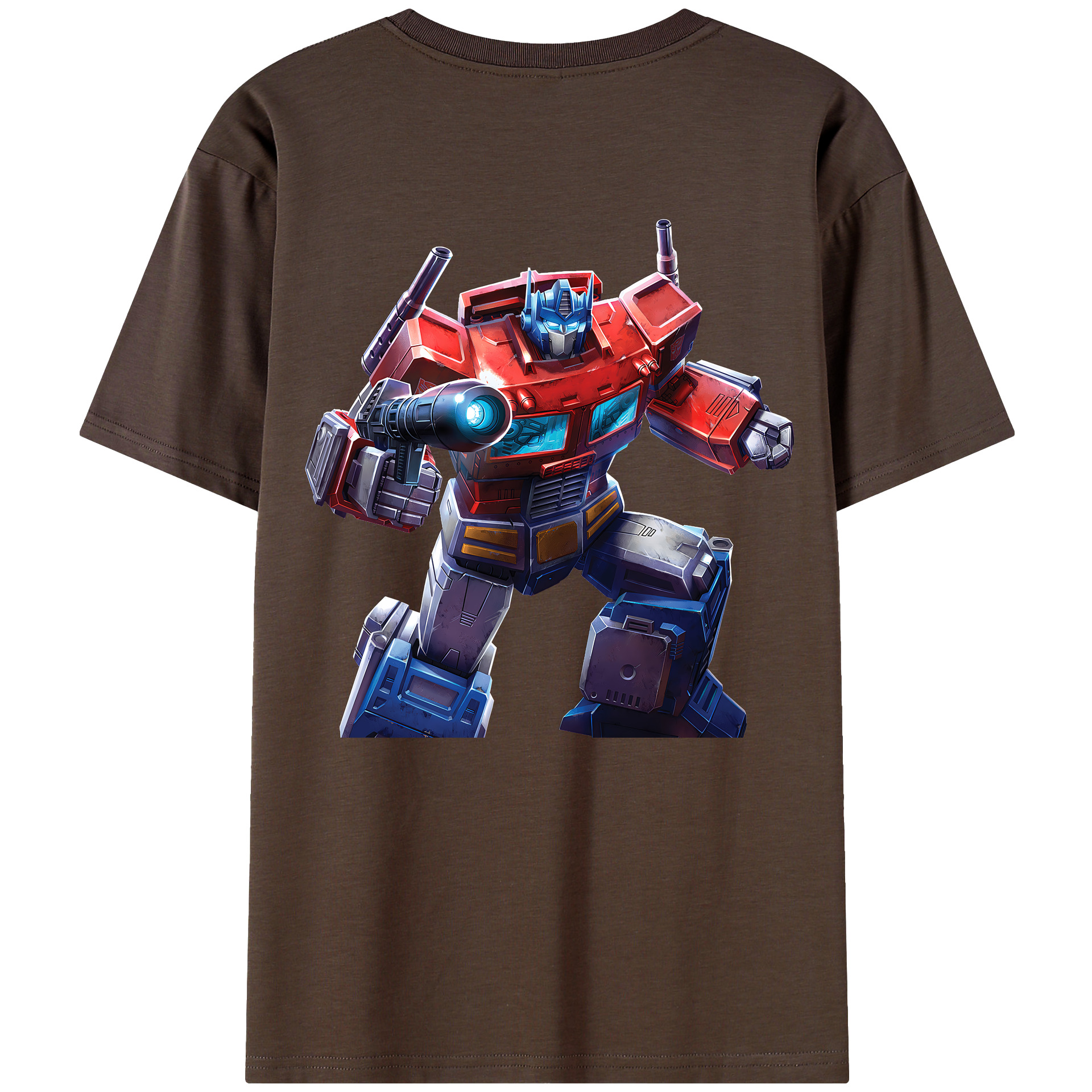 （画像用） Transformers トランスフォーマー 綿100％半袖Tシャツ（背面プリント）
