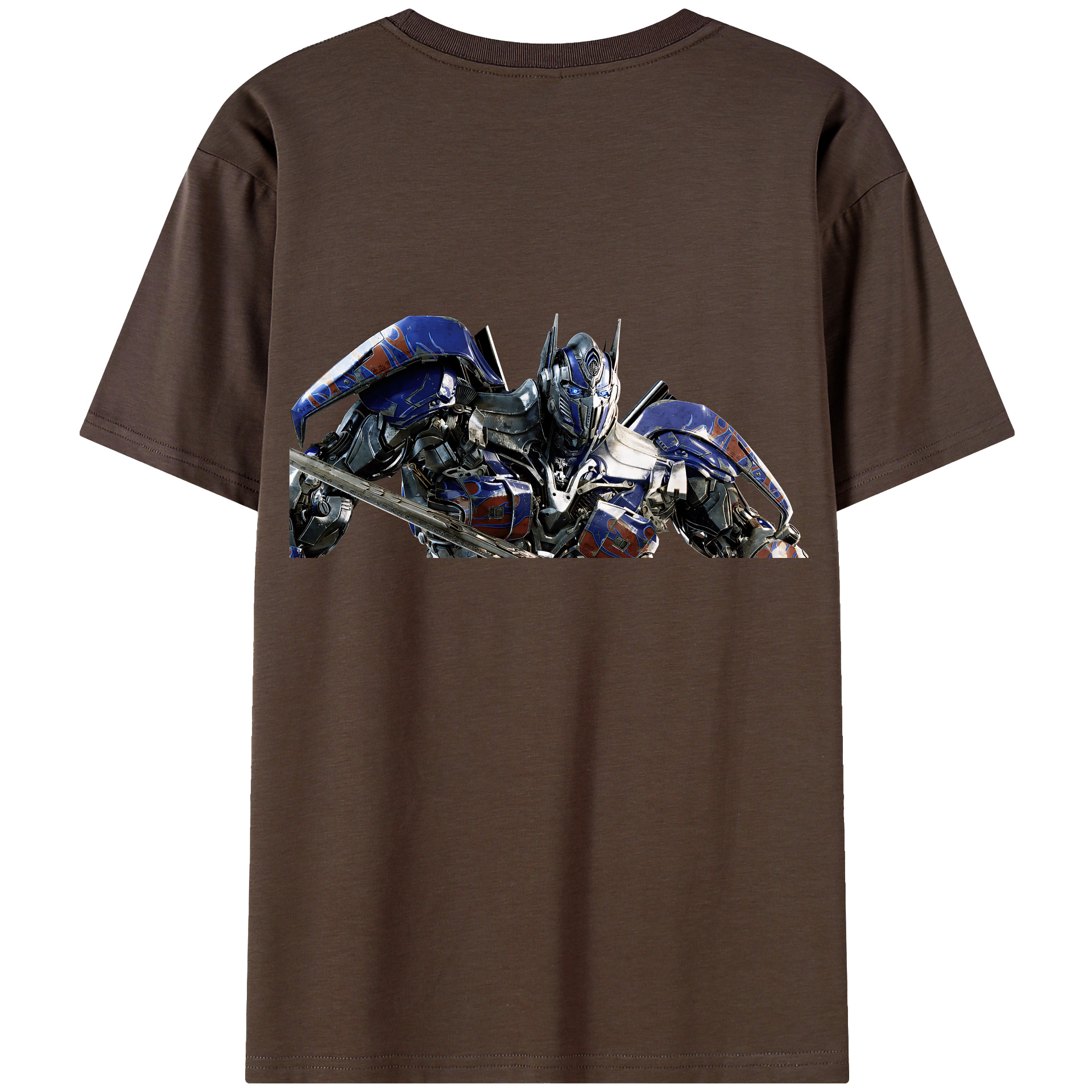 （画像用） Transformers トランスフォーマー 綿100％半袖Tシャツ（背面プリント）