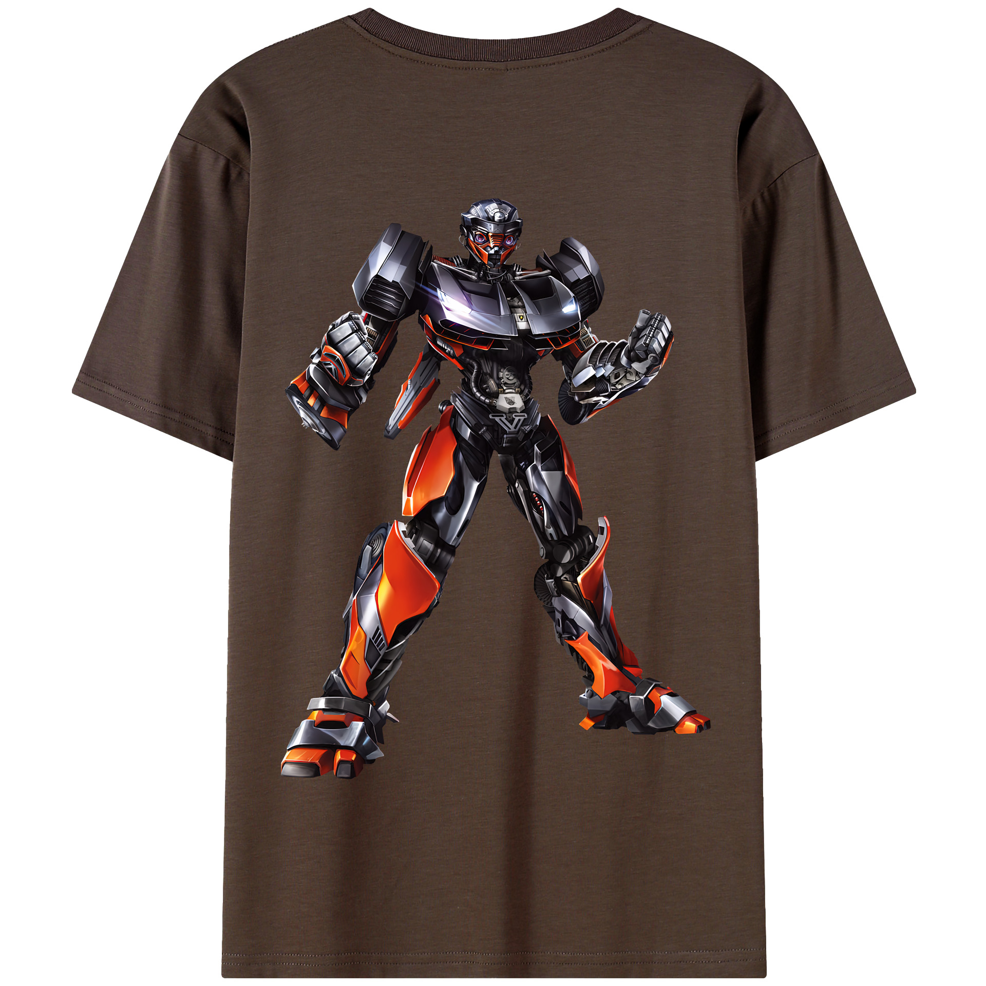 （画像用） Transformers トランスフォーマー 綿100％半袖Tシャツ（背面プリント）