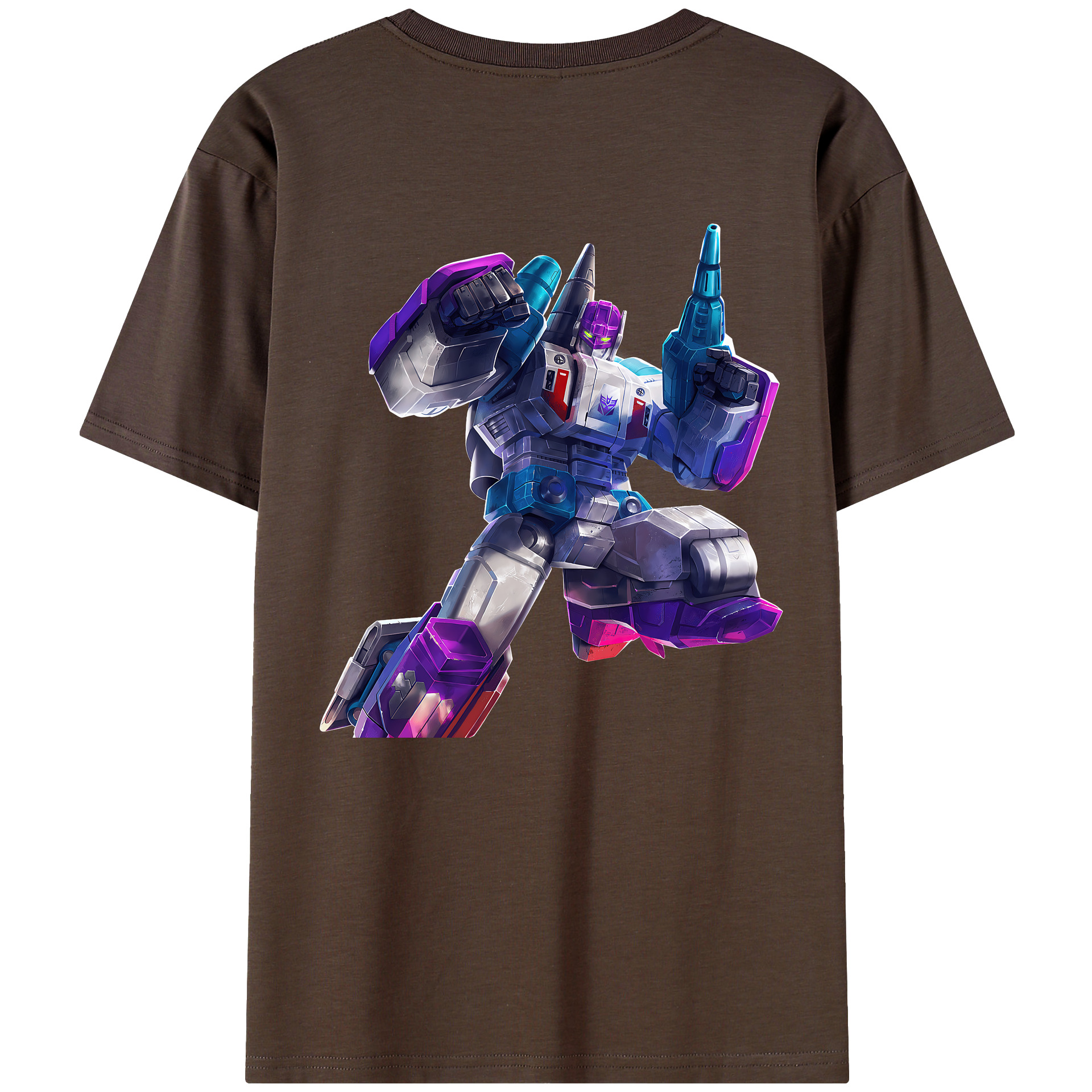 （画像用） Transformers トランスフォーマー 綿100％半袖Tシャツ（背面プリント）