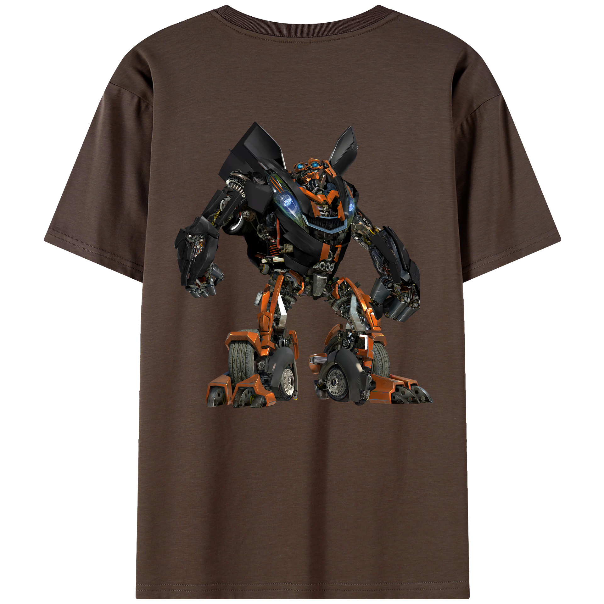 （画像用） Transformers トランスフォーマー 綿100％半袖Tシャツ（背面プリント）