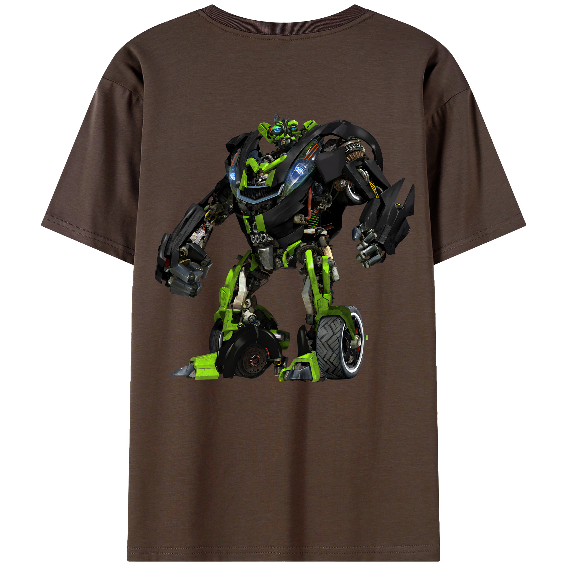 （画像用） Transformers トランスフォーマー 綿100％半袖Tシャツ（背面プリント）