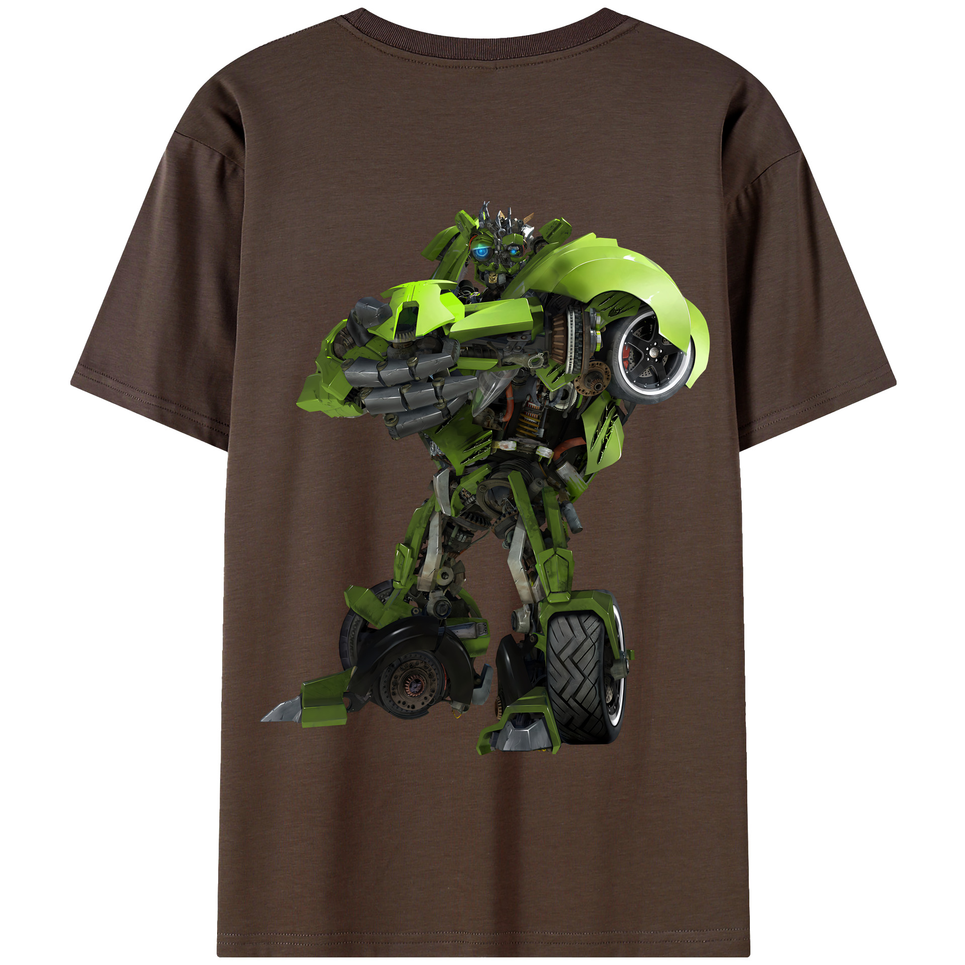 （画像用） Transformers トランスフォーマー 綿100％半袖Tシャツ（背面プリント）