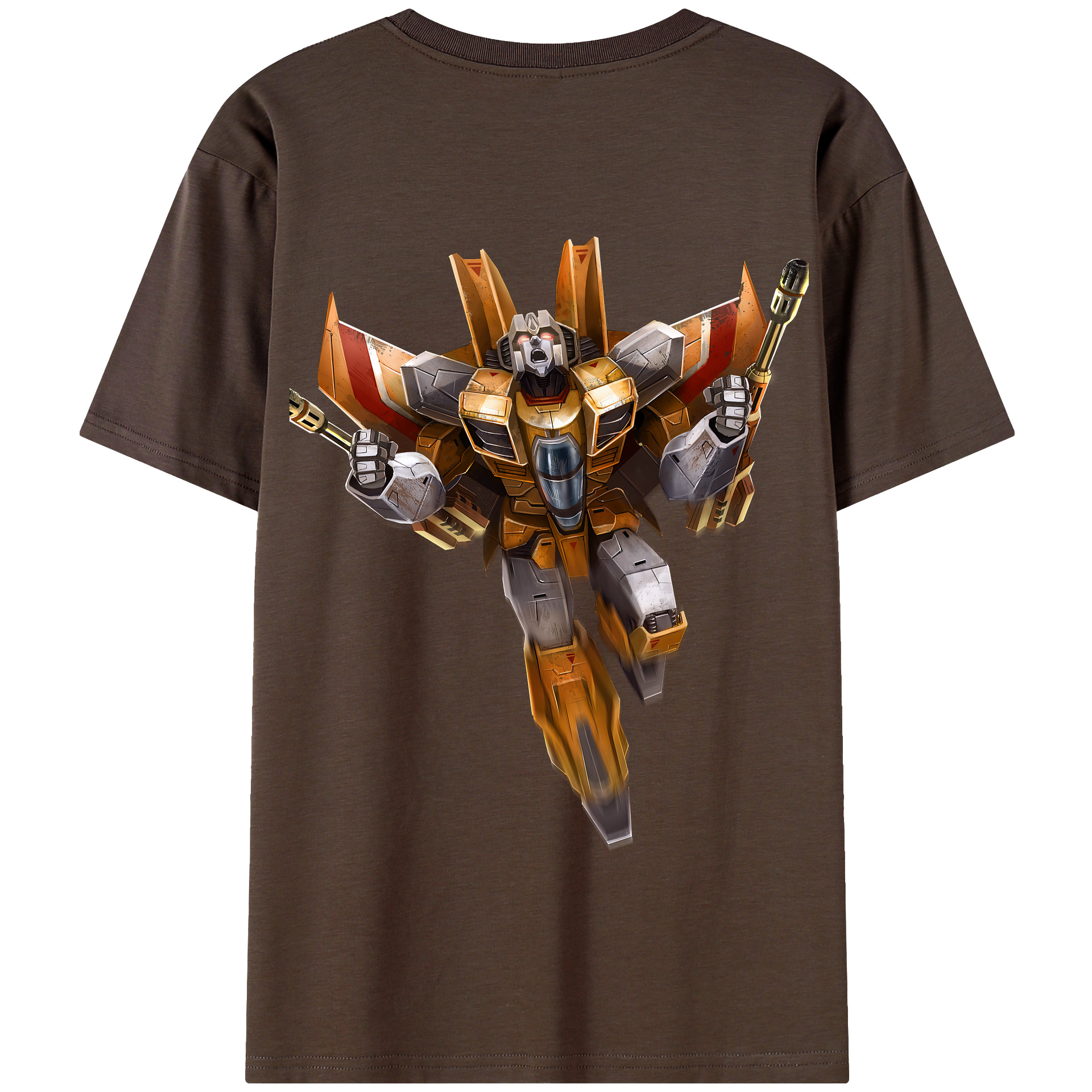 （画像用） Transformers トランスフォーマー 綿100％半袖Tシャツ（背面プリント）
