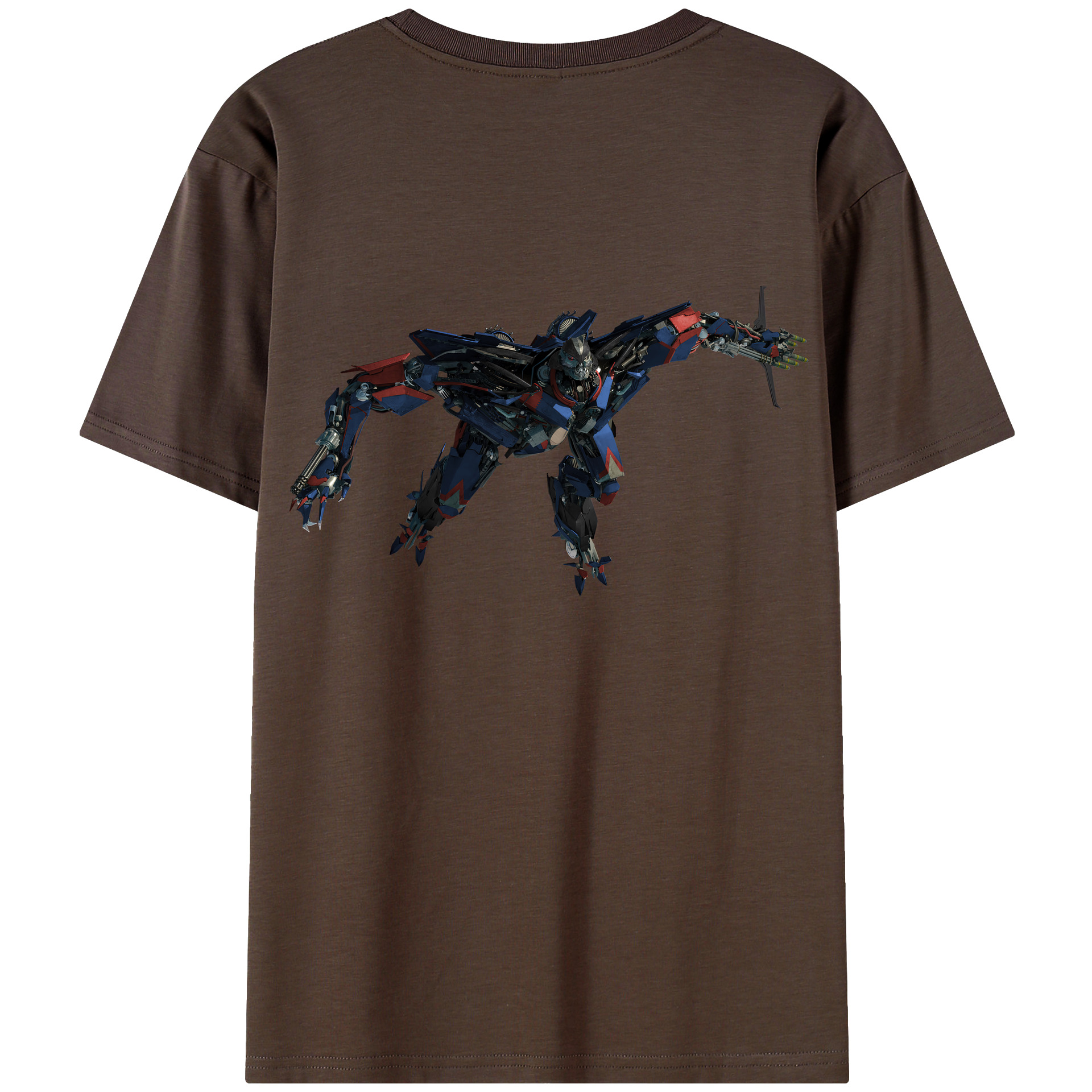（画像用） Transformers トランスフォーマー 綿100％半袖Tシャツ（背面プリント）