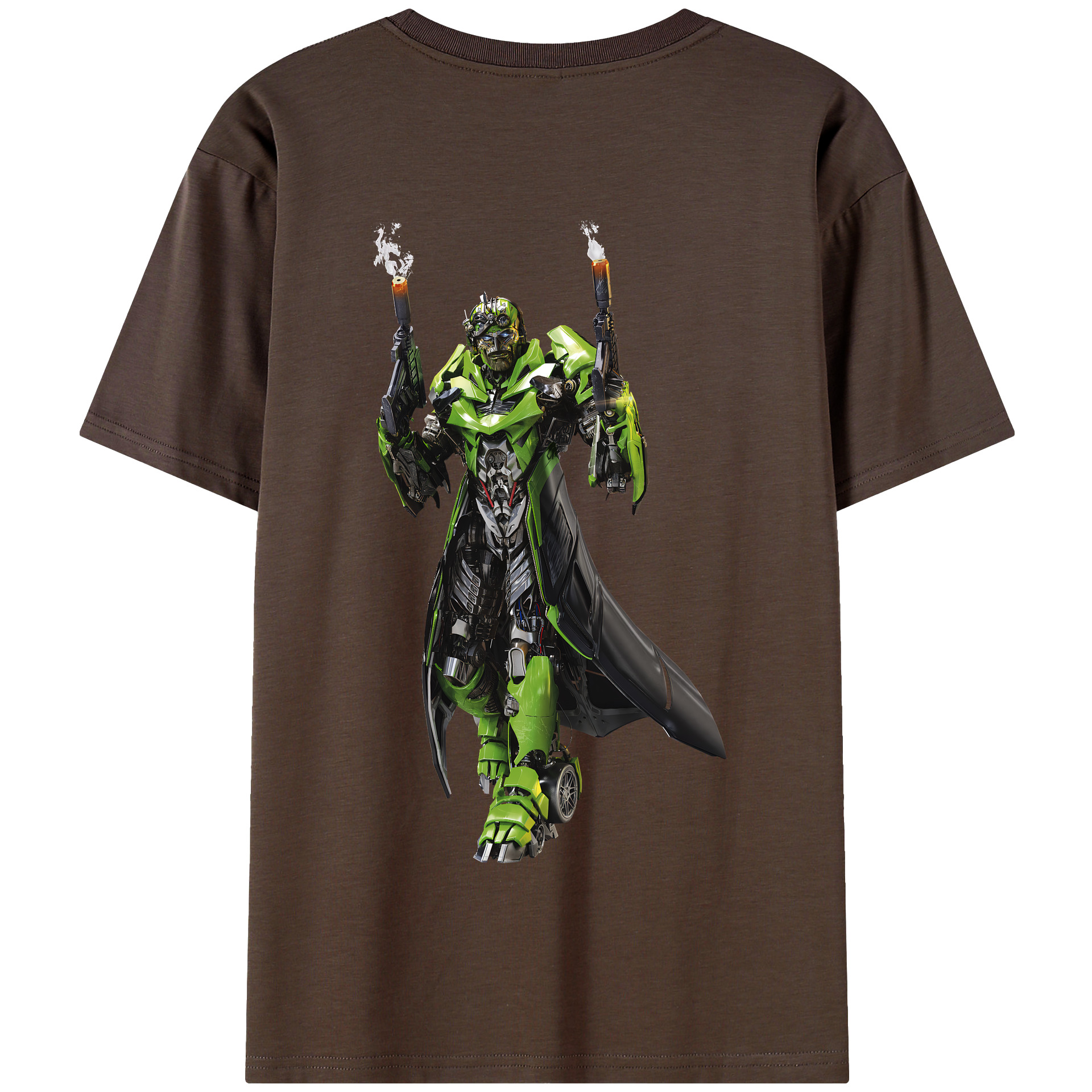 （画像用） Transformers トランスフォーマー 綿100％半袖Tシャツ（背面プリント）